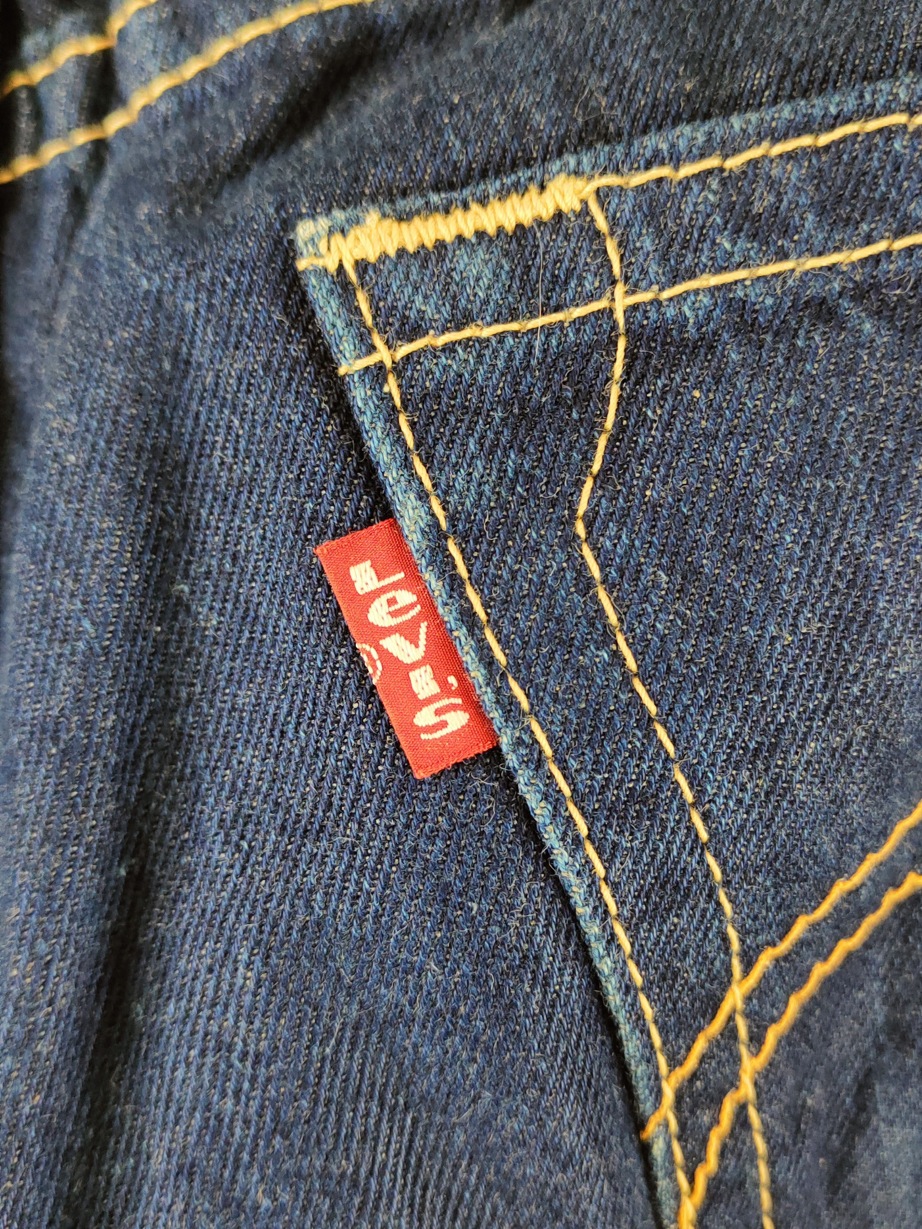 Levi's DL Levi's Dark Blue Distressed Ripped Jeans #46-966 Size US 31 - 10 Thumbnail