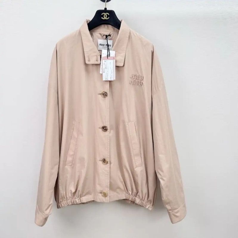 Miu Miu Miu Miu Pink Cotton Women's Jacket 0089 Size M / US 6-8 / IT 42-44 - 1 Thumbnail