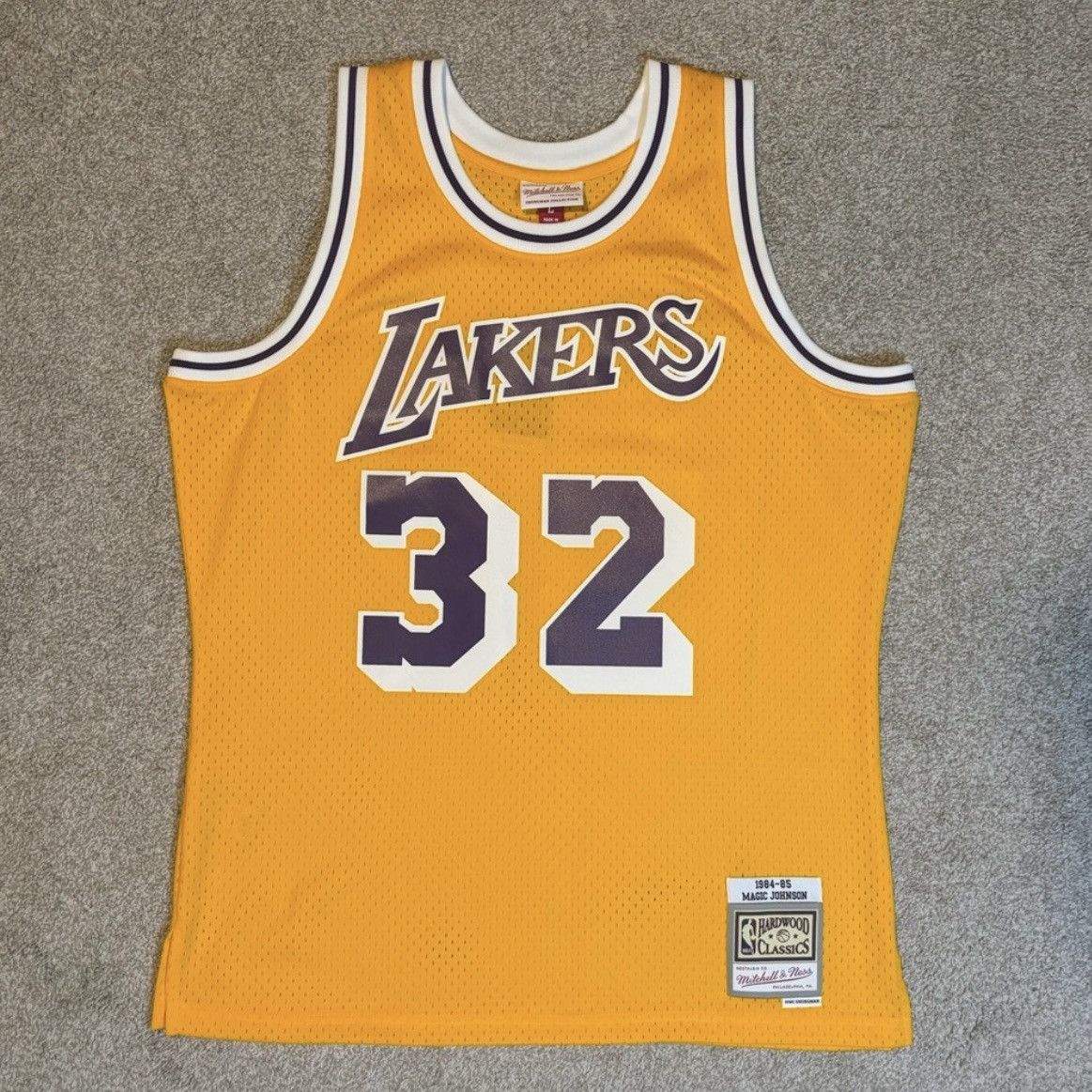 Mitchell & Ness Magic Johnson Los Angeles Lakers Jersey L
