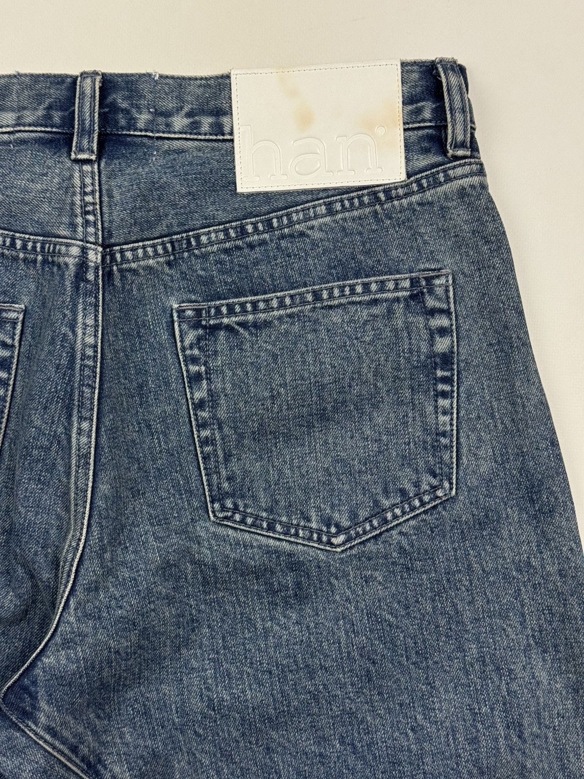 Han Kjobenhavn New! Han Kjobenhavn Drop Crotch Washed Selvage Denim Jeans Size US 30 / EU 46 - 16 Thumbnail