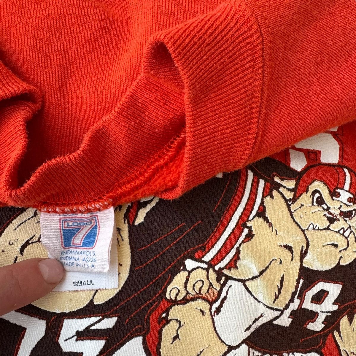 Logo 7 × NFL 80s Cleveland Browns DAWGS Graphic Sweatshirt Vintage Size US S / EU 44-46 / 1 - 6 Thumbnail