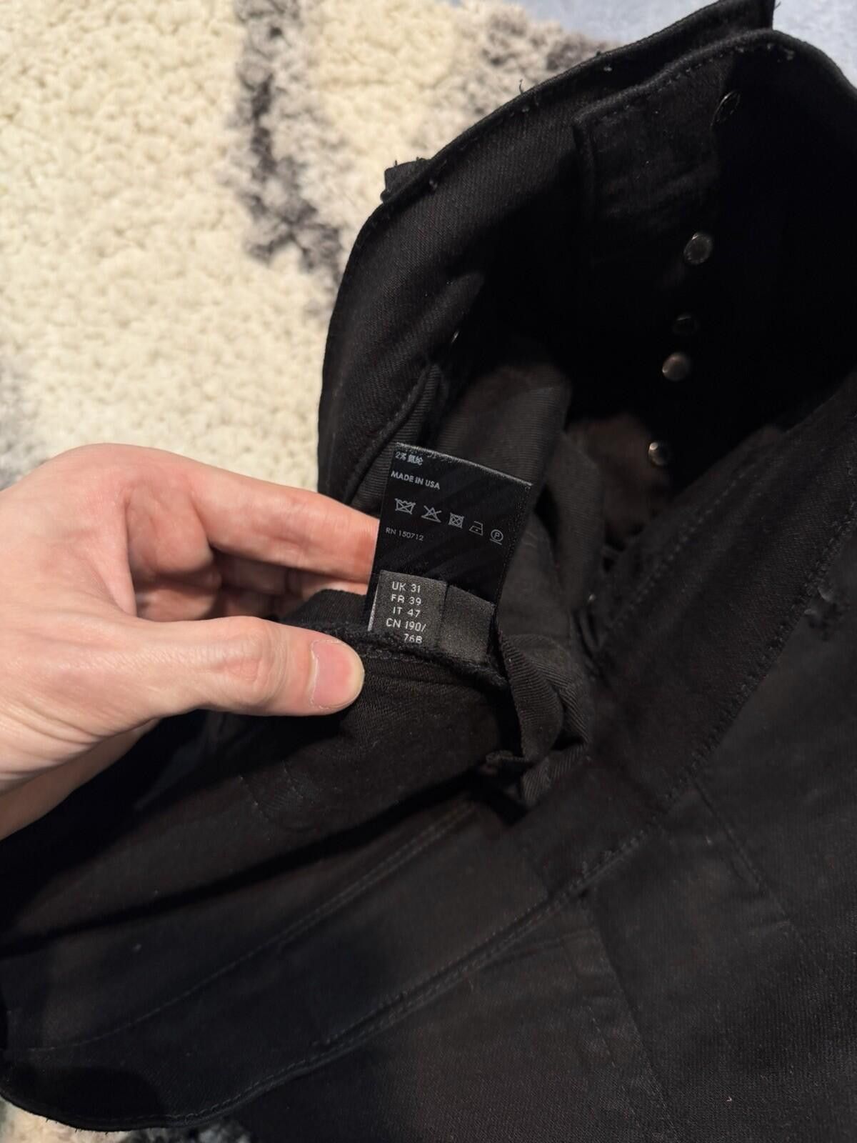 Amiri Size 31 - Amiri Black Regular Pants Jeans 100% Authentic Size US 31 - 11 Thumbnail