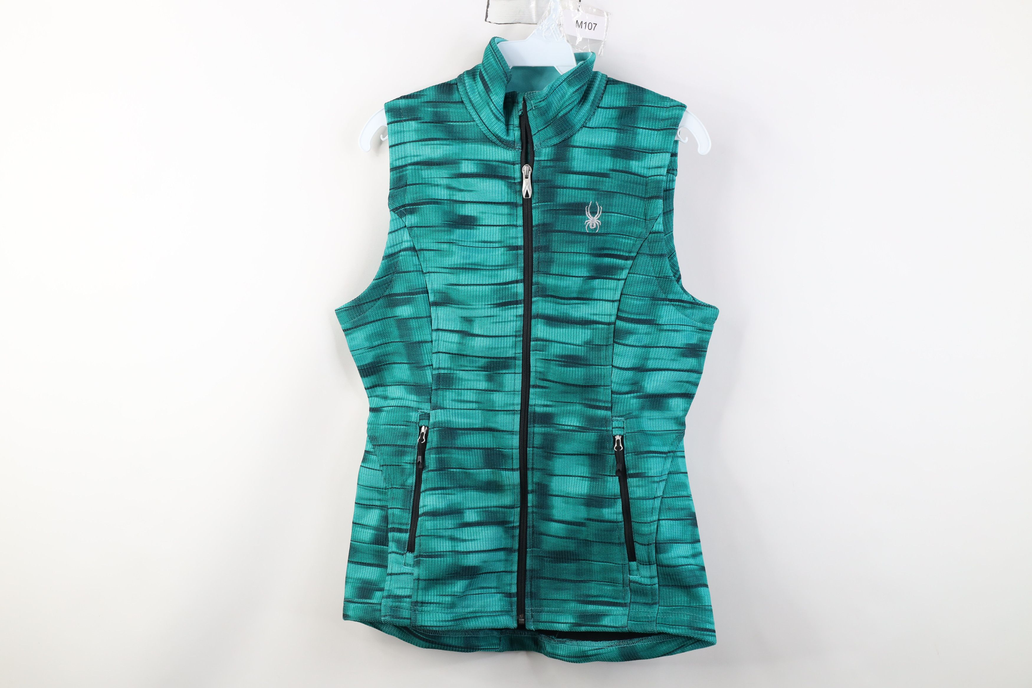 Spyder Spyder Spell Striped Knit Full Zip Sweater Vest Jacket Green Size M / US 6-8 / IT 42-44 - 1 Thumbnail