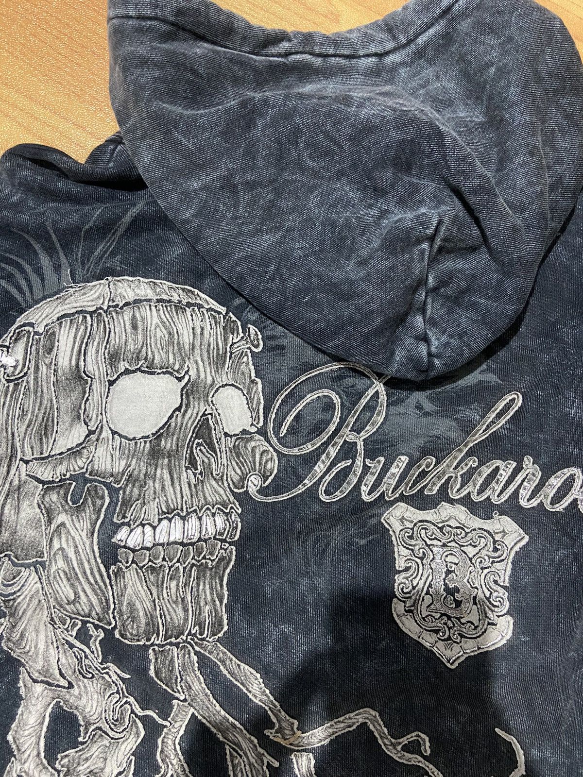 Yasuyuki Ishii Buckaroo skeleton washed hoodie ifsixwasnine styled Size US L / EU 52-54 / 3 - 4 Thumbnail