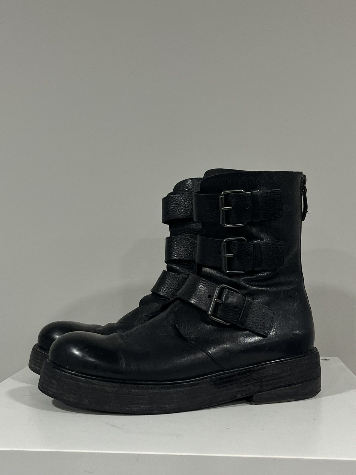 Marsell Triple Buckle Boot Black. Size 40 Size US 10 / IT 40 - 4 Thumbnail