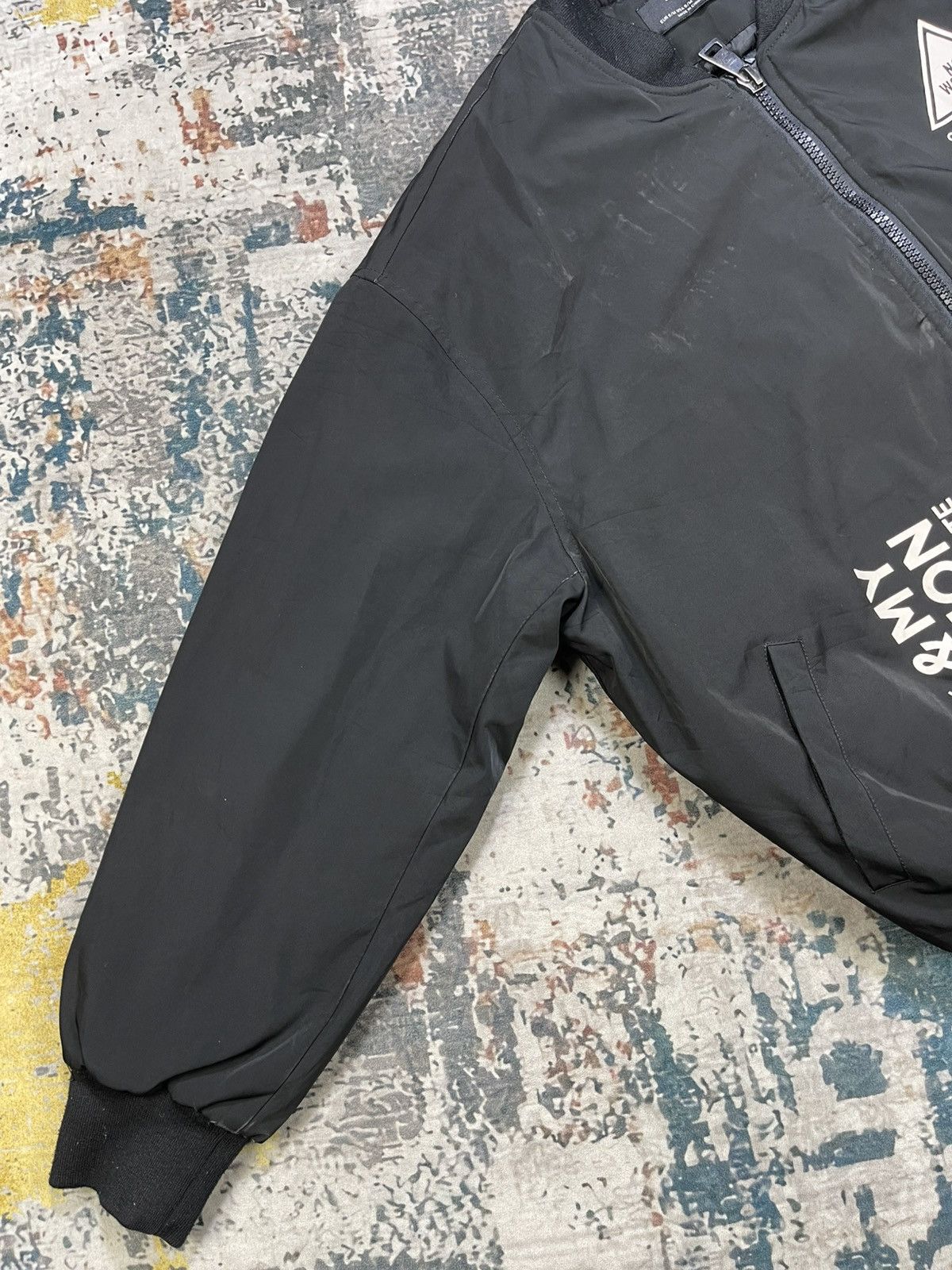 Bershka Bershka Baggy Black Bomber Jackets Size US M / EU 48-50 / 2 - 4 Thumbnail