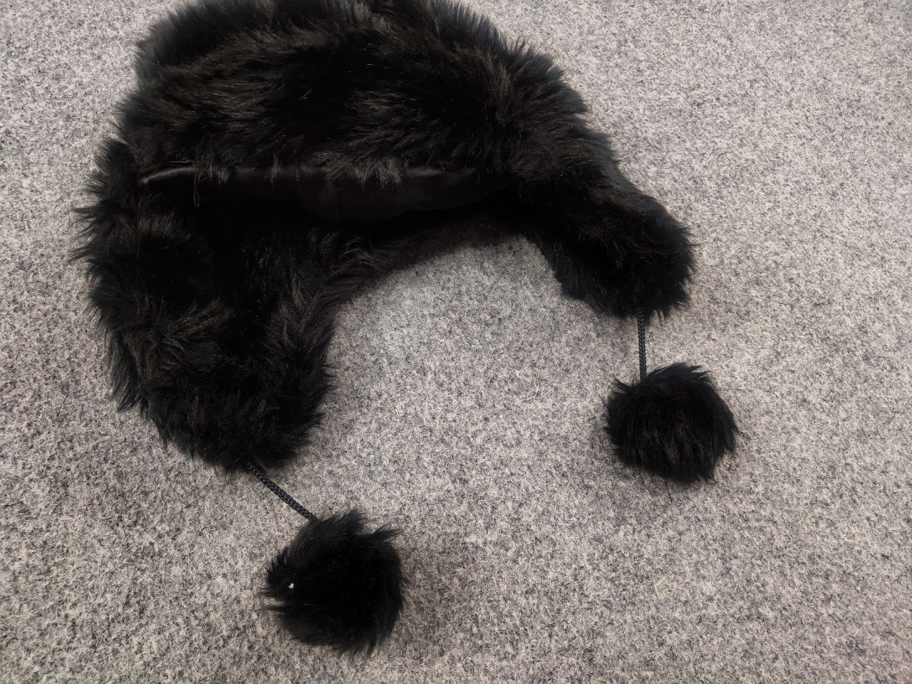 Le Grande Bleu (L.G.B.) Vintage Japan Fuzzy hysteric glamour Style Fur Ushanka Hat Size ONE SIZE - 7 Thumbnail