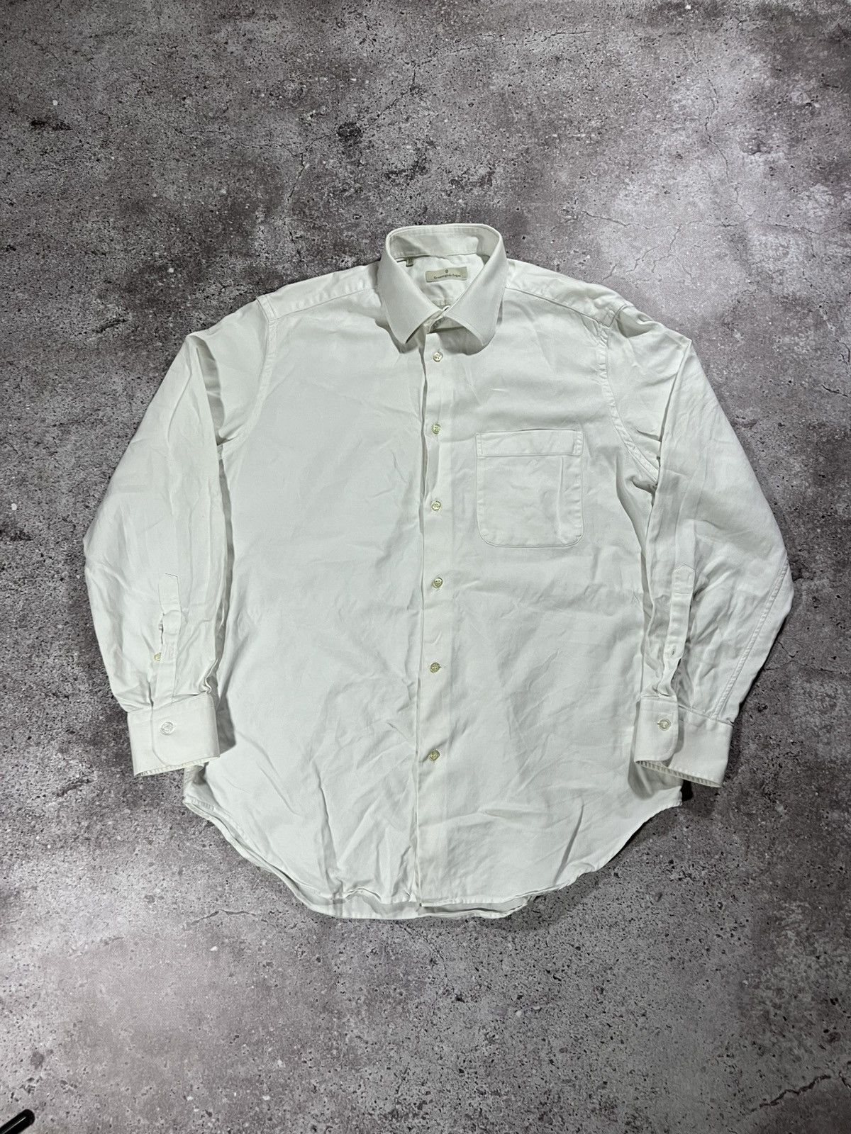 Ermenegildo Zegna Mens Vintage Ermenegildo Zegna Shirt Button Up luxury zzegna Size US L / EU 52-54 / 3 - 2 Thumbnail
