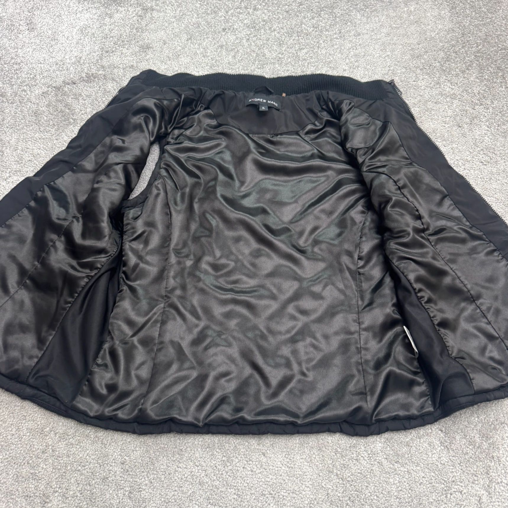 Andrew Marc Andrew Marc Vest Womens XL Black Quilted Puffer Full Zip Pockets Outdoor Size XL / US 12-14 / IT 48-50 - 3 Thumbnail