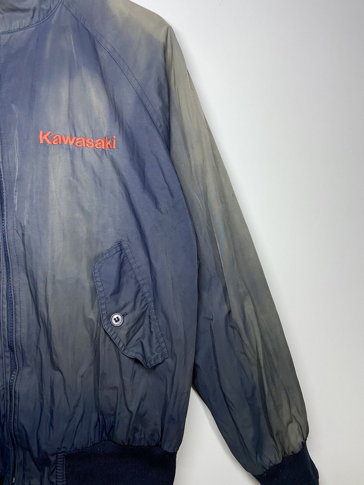 Japanese Brand KAWASAKI ZX RACING (SUN FADED) LIGHT JACKET Size US M / EU 48-50 / 2 - 7 Thumbnail