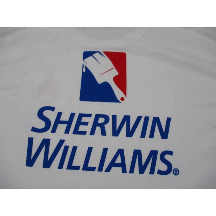 Gildan Sherwin Williams Shirt Mens Extra Large White Outdoor Classic