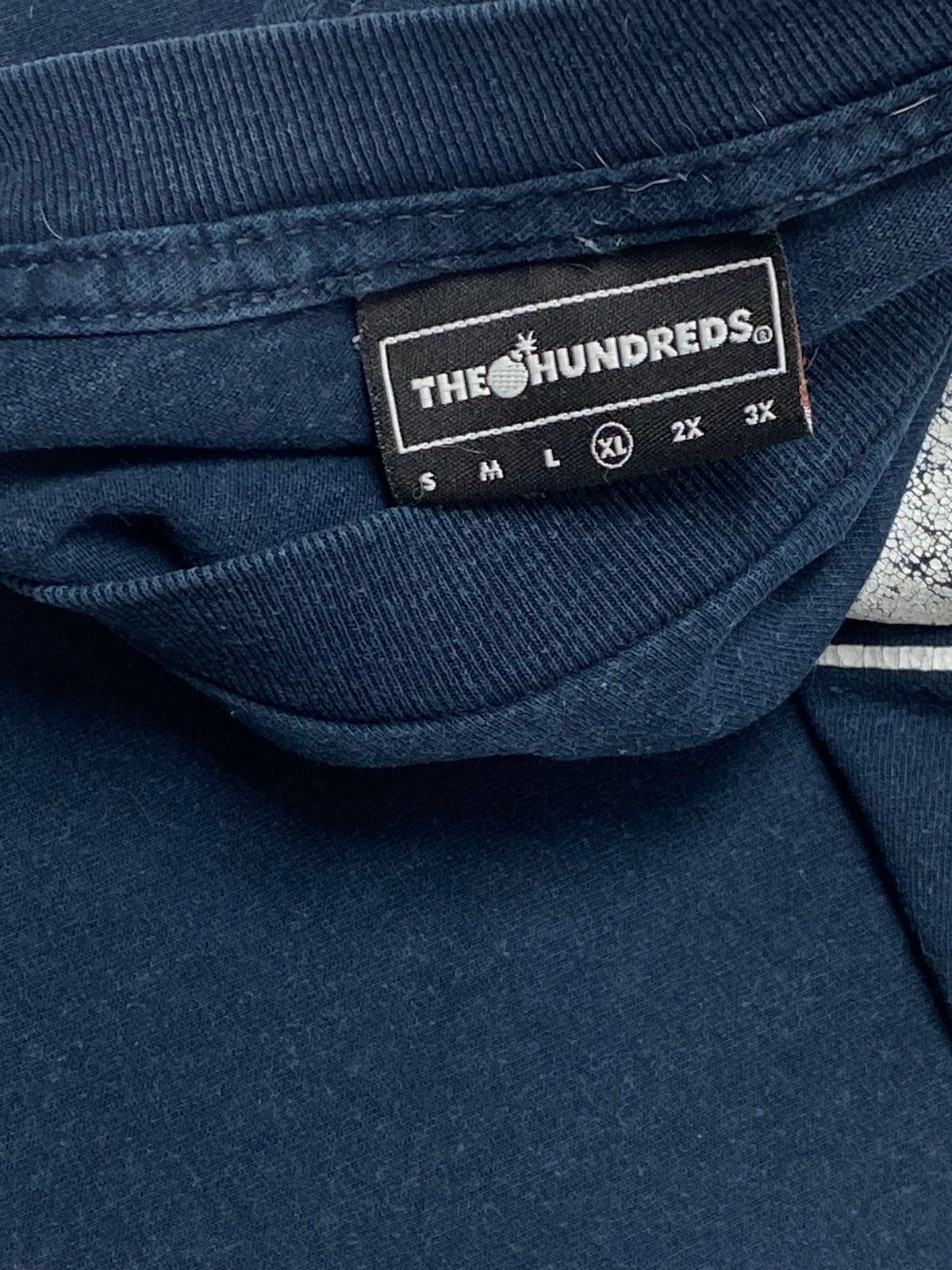 The Hundreds Vintage THE HUNDREDS Big Logo Deep Navy Tee Shirt Size US L / EU 52-54 / 3 - 3 Thumbnail