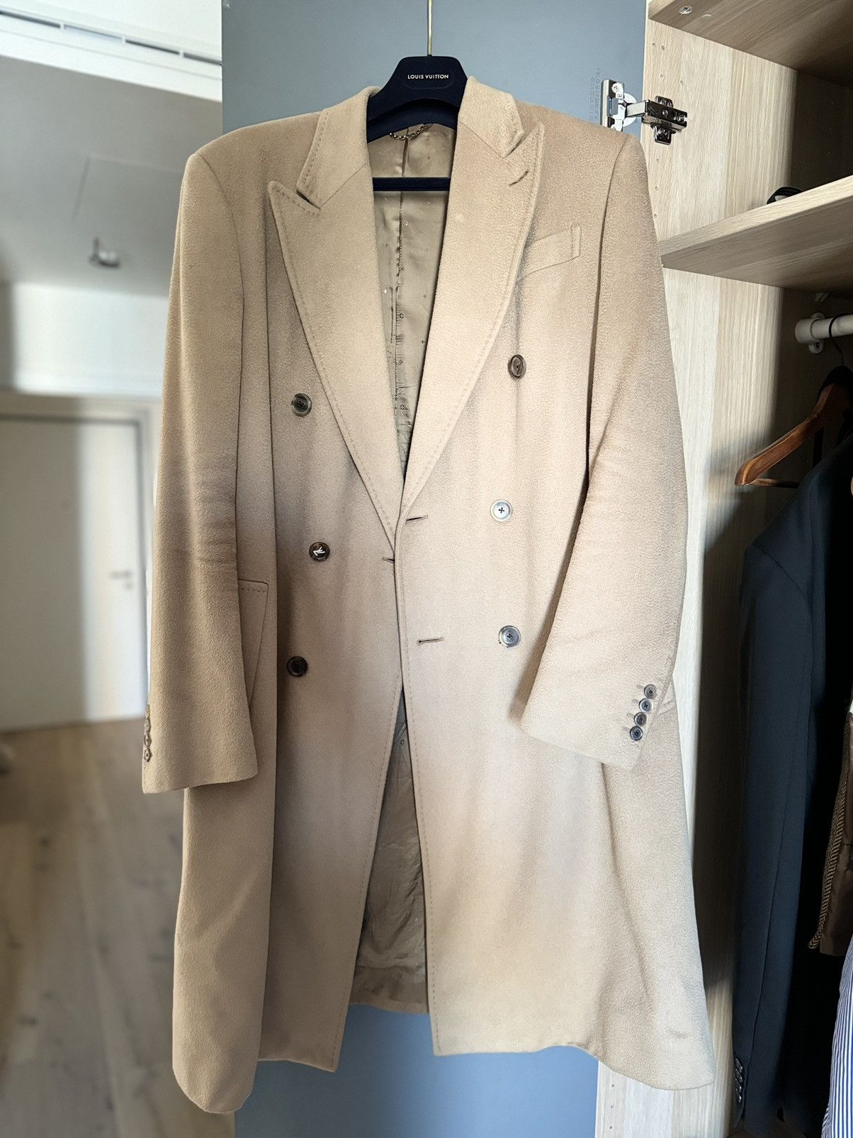 image of Louis Vuitton Coat in Beige, Men's (Size Medium)