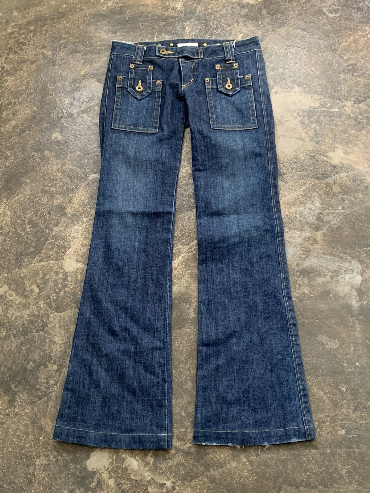 Beauty Beast × If Six Was Nine × Japanese Brand Charm cult fioat made in japan flare denim Size 29" - 1 Thumbnail