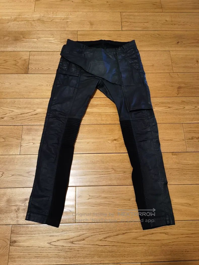 Rick Owens Rick Owens Motorcycle waxed pants Size US 31 - 1 Thumbnail
