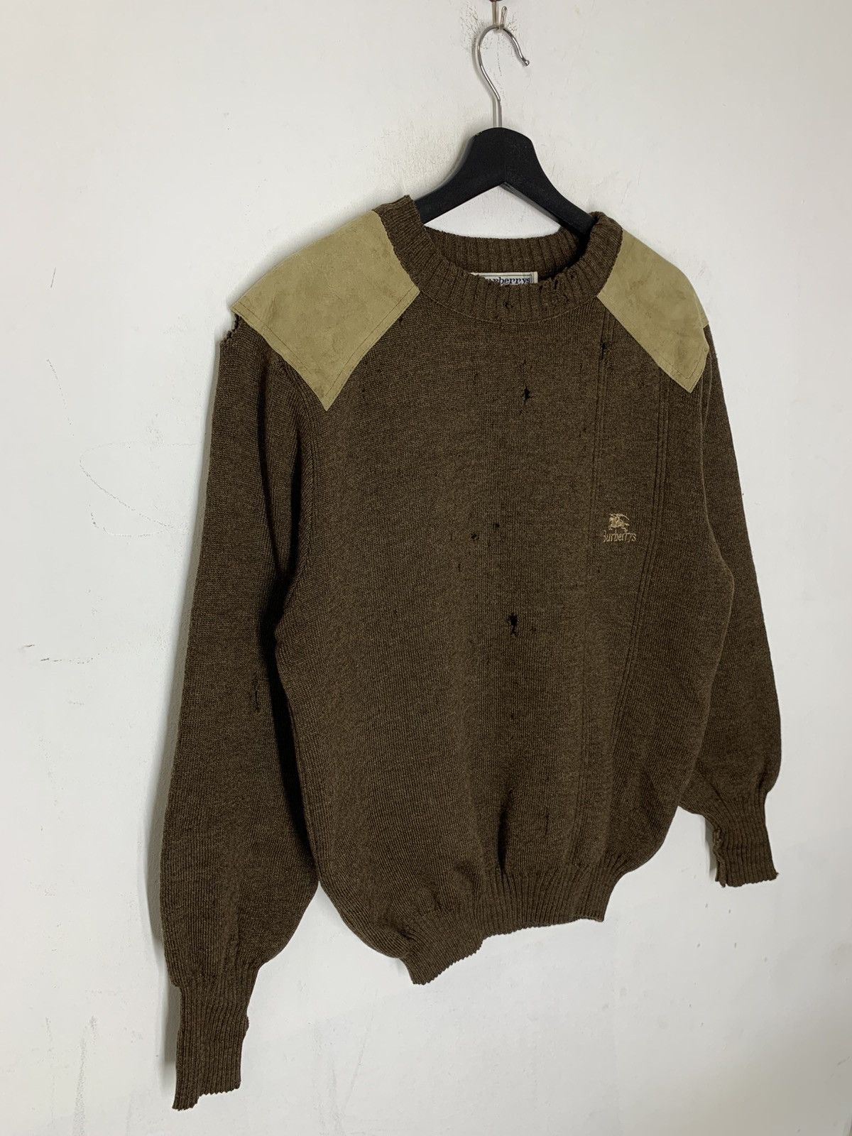 Burberry Prorsum Vintage Burberry’s Made In England Bullet Distress Knitted Size US M / EU 48-50 / 2 - 3 Thumbnail