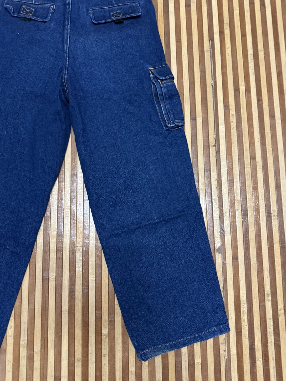 Japanese Brand Denim Cargo Pants Streetwear Multipocket Tactical Pants Size US 33 - 7 Thumbnail