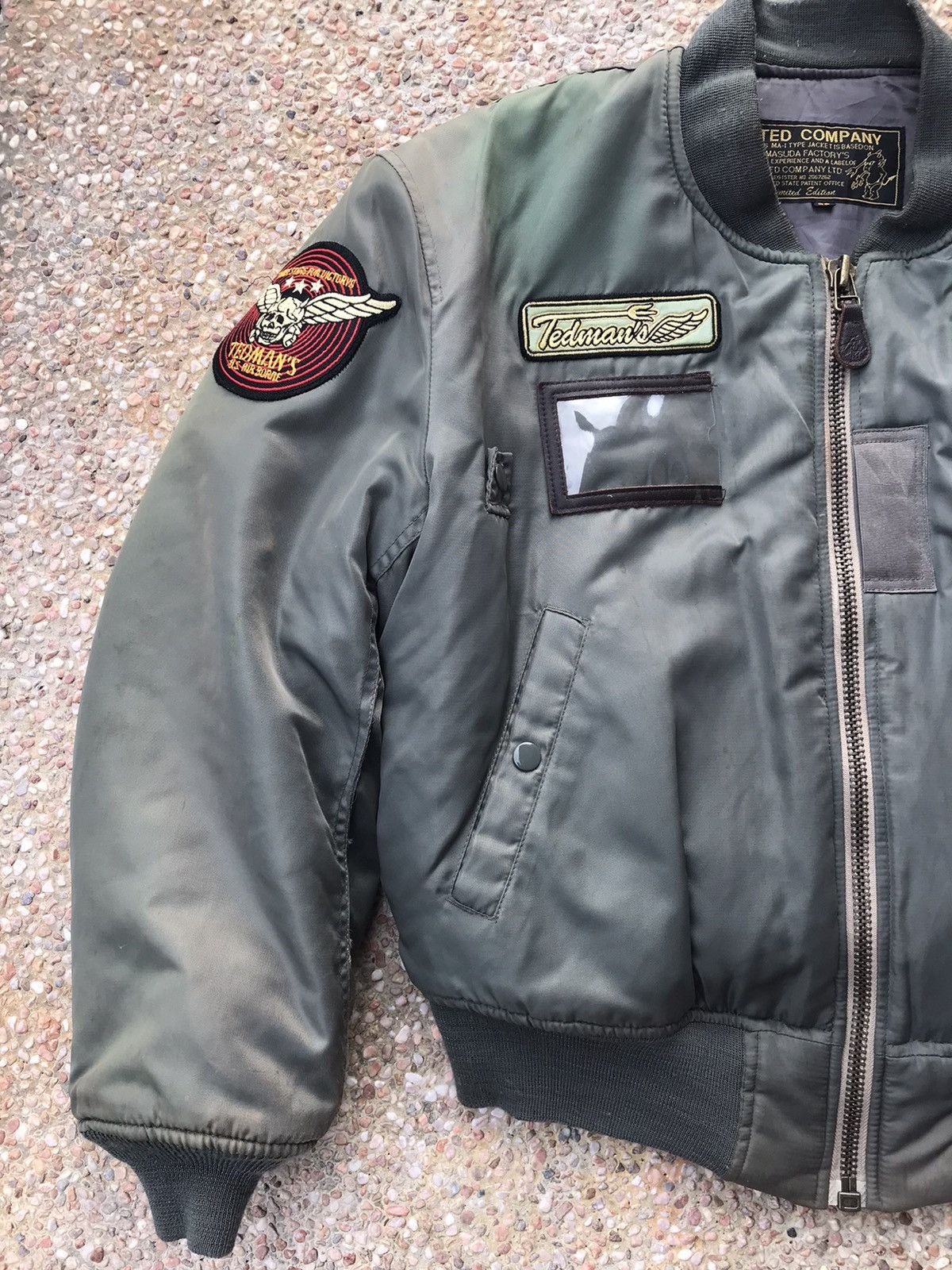 Tedman × Vintage Vintage Ted Man Embroidery Green Army Jacket Size US L / EU 52-54 / 3 - 8 Thumbnail