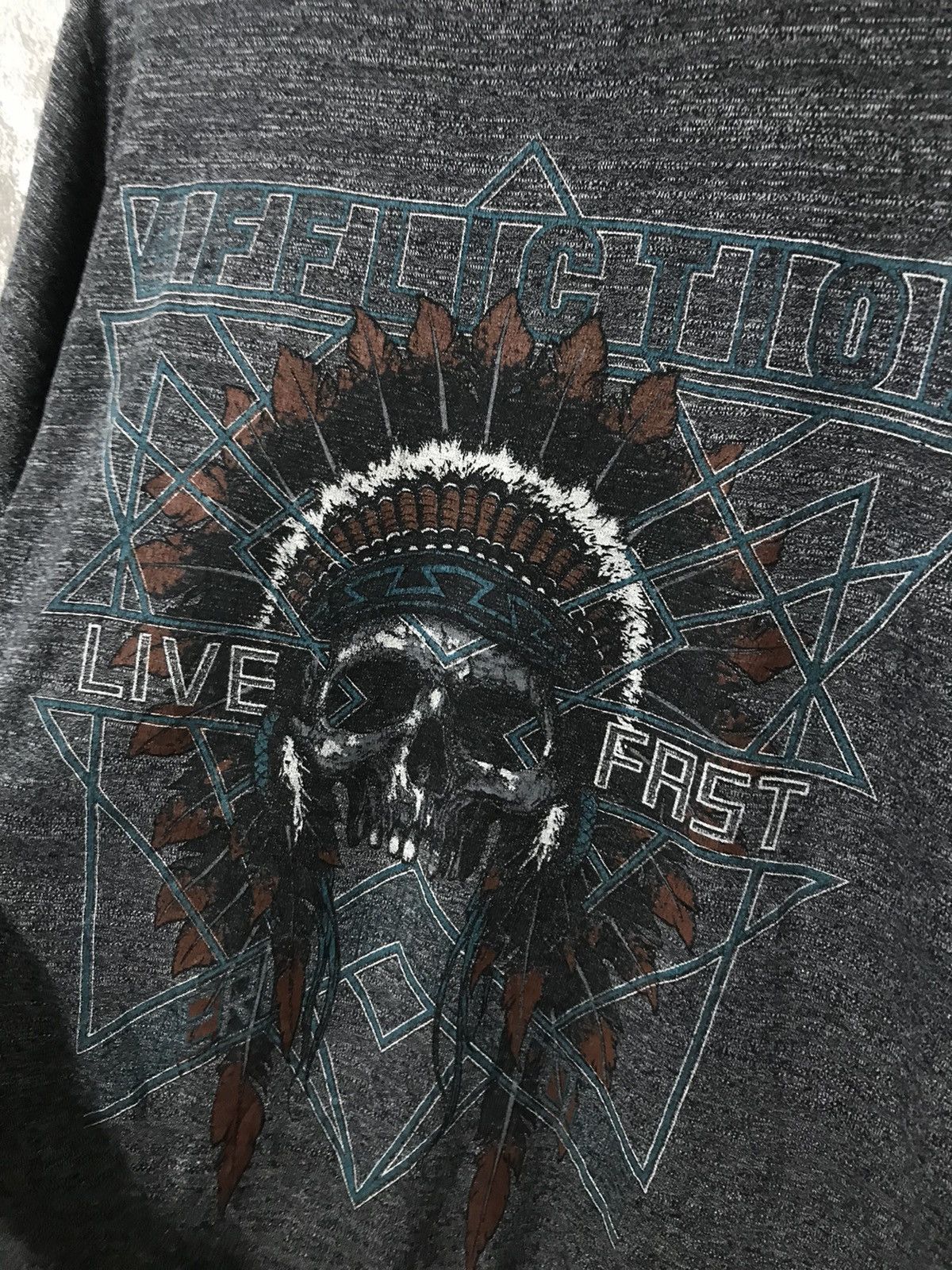 Affliction × Ed Hardy × Southpole Affliction Skull Y2K Graphic Tee Size US M / EU 48-50 / 2 - 4 Thumbnail