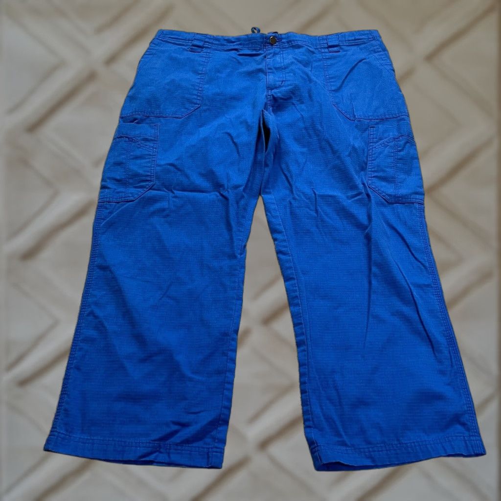 Carhartt Carhartt Pants Mens 2XL Royal Blue Straight Leg Elastic Waist 43x27 Scrub Casual Size US 39 - 1 Thumbnail