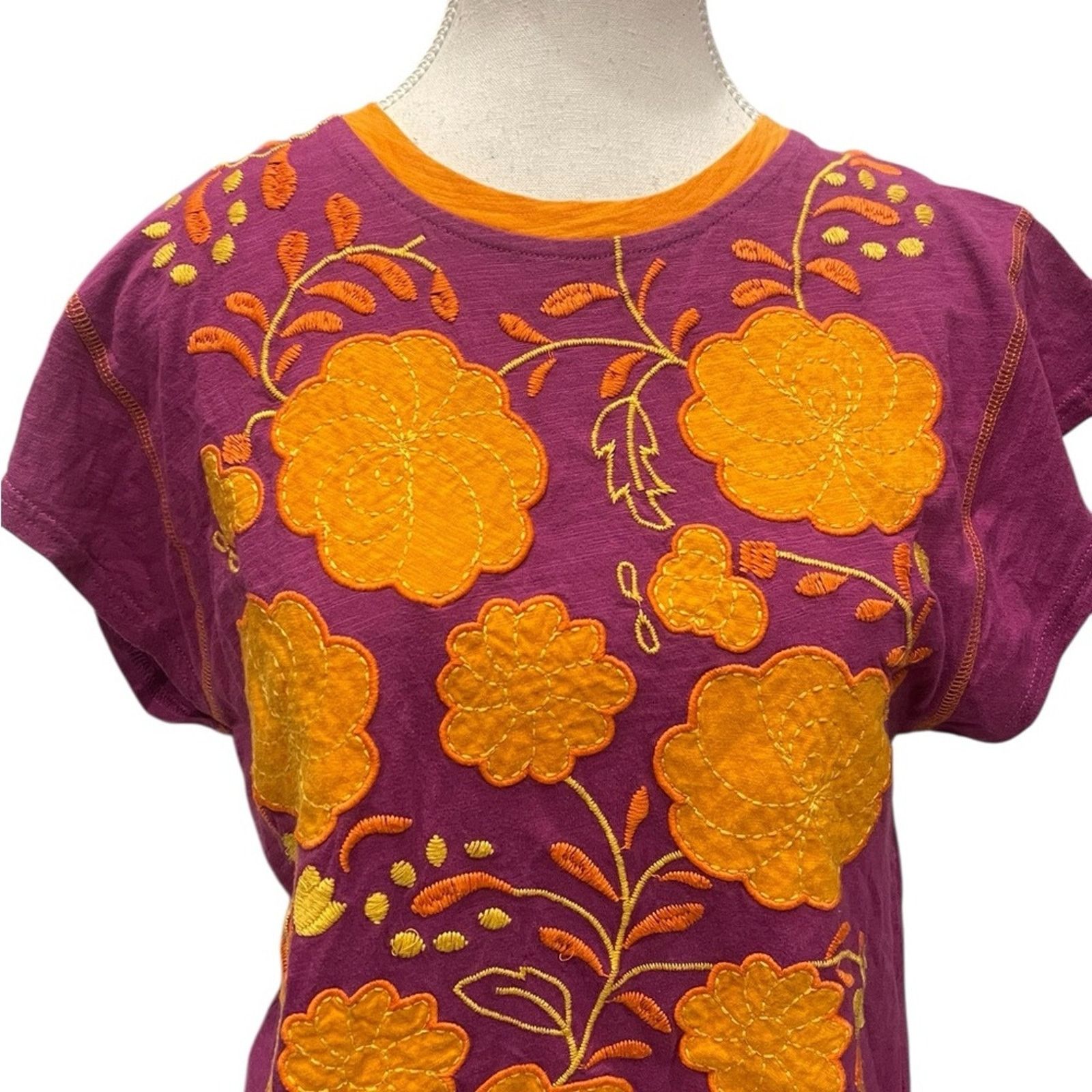 Double D Ranch Double D Ranch Purple and Orange Top Size:XS Size XS / US 0-2 / IT 36-38 - 3 Thumbnail