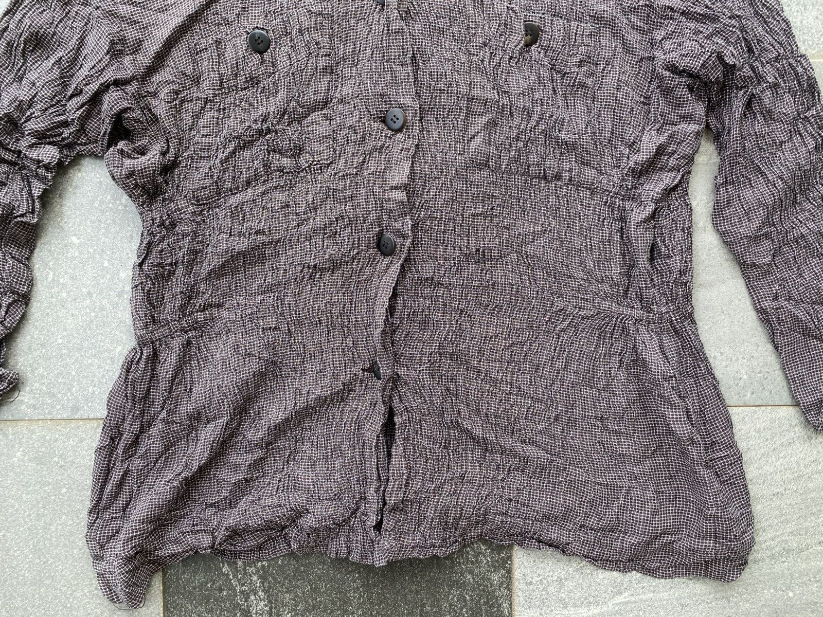 Issey Miyake Issey Miyake Permante Vintage 80's Silk Flannel Shirt Size M / US 6-8 / IT 42-44 - 2 Thumbnail