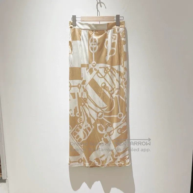 Hermes Hermes Silk skirt Size 24" / US 00 / IT 34 - 2 Thumbnail