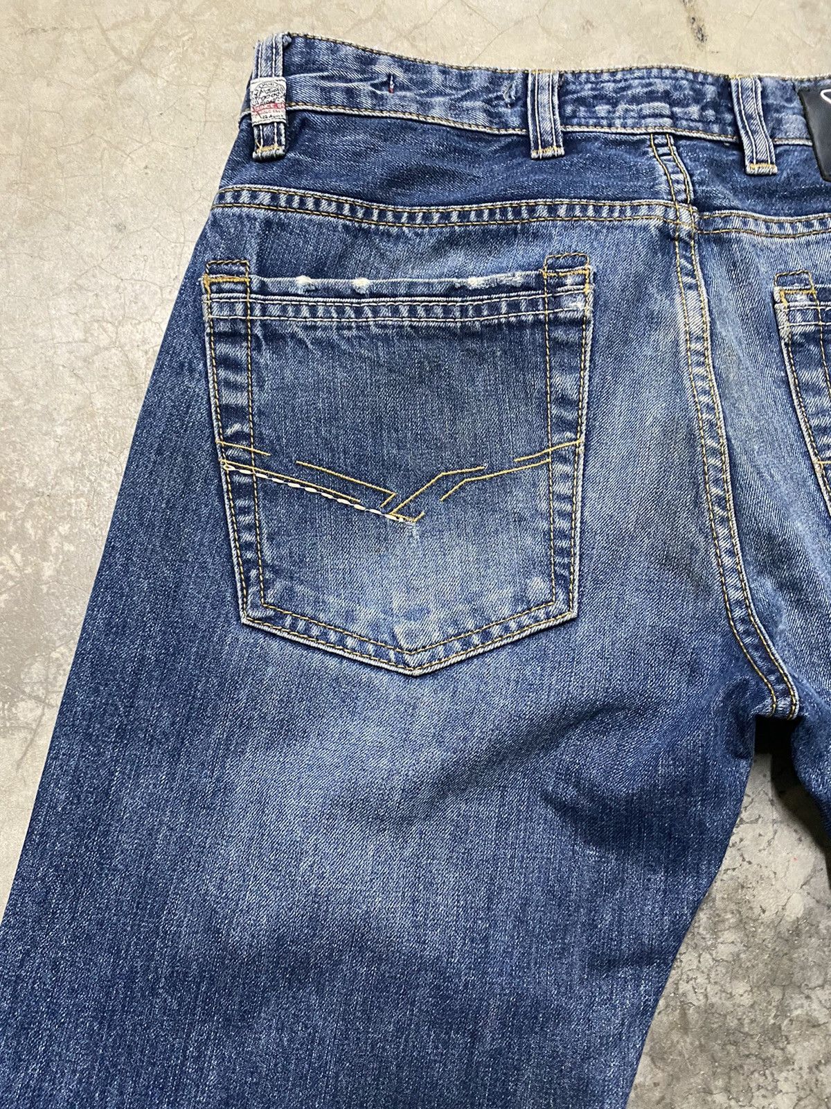 Hysteric Glamour × Nicole Club × Tornado Mart Japanese Nicole Distressed Slim Straight Denim p137 Size US 31 - 19 Thumbnail