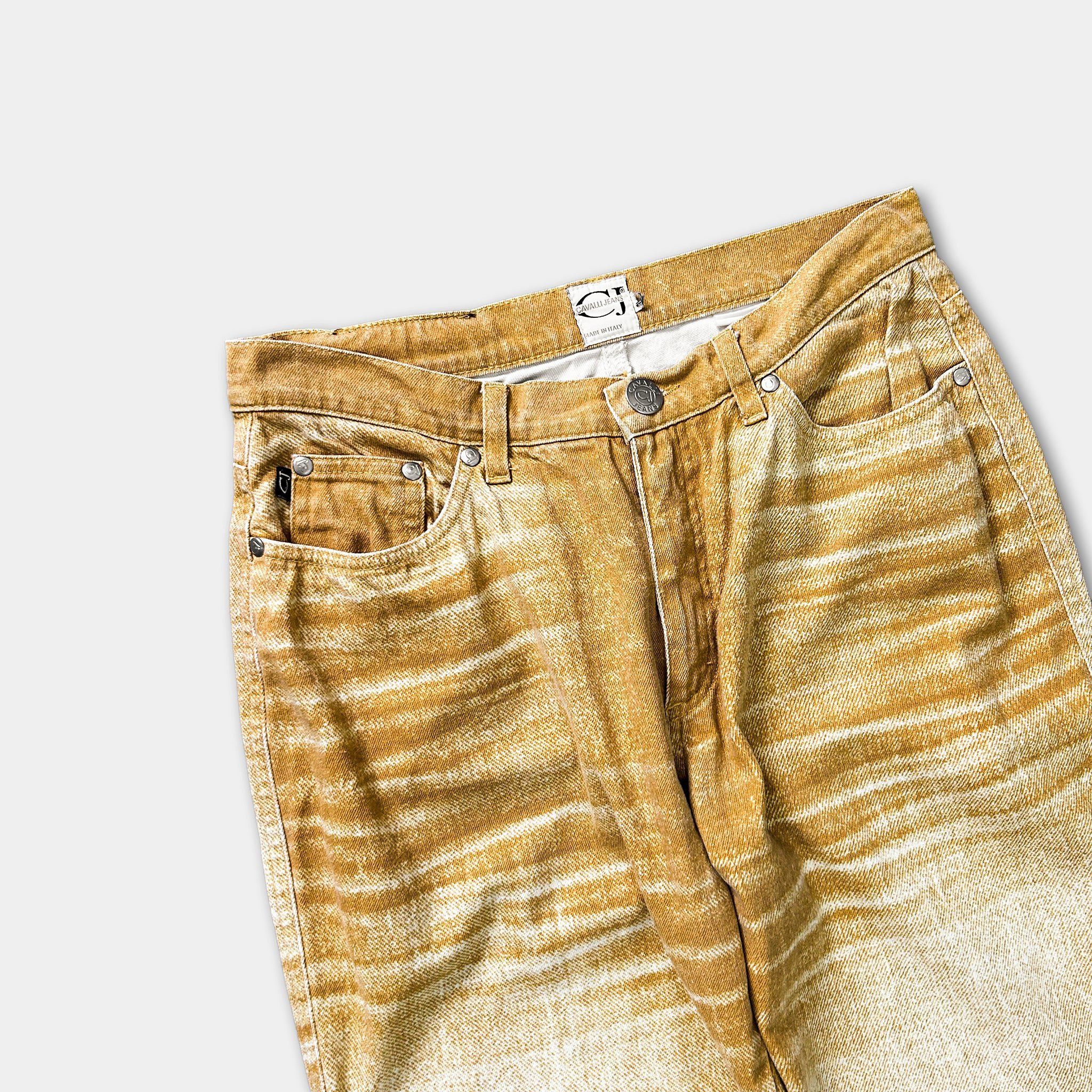 Just Cavalli Just Cavalli 2000's Golden Gradient Jeans Size US 27 - 2 Thumbnail
