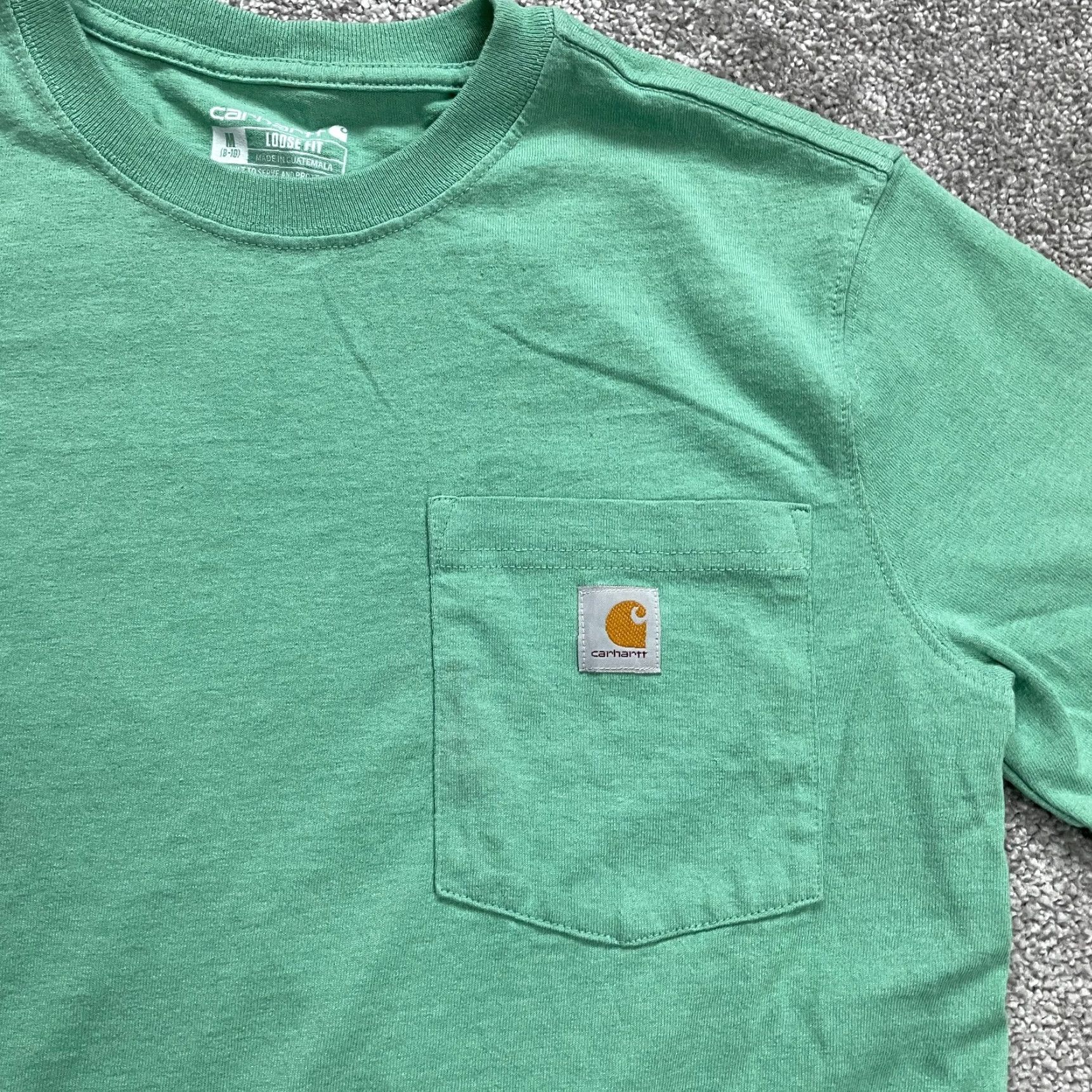 Carhartt Carhartt G82 T-Shirt Mens Medium Green Short Sleeve Pocket Tee Loose Fit Casual Shirt Men Green Size US M / EU 48-50 / 2 - 3 Thumbnail