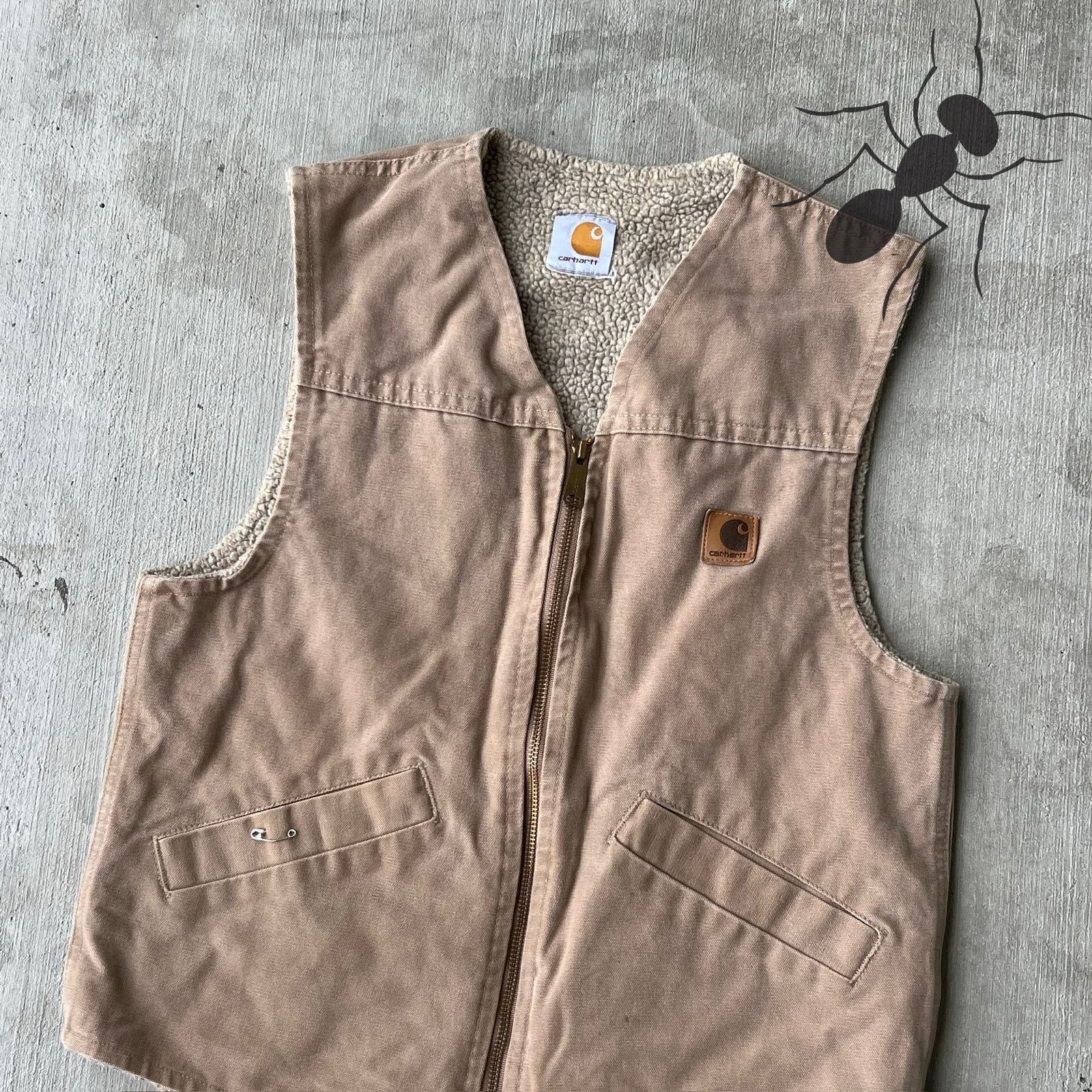 Carhartt × Vintage Carhartt V13 brown work wear vest Size US S / EU 44-46 / 1 - 2 Thumbnail