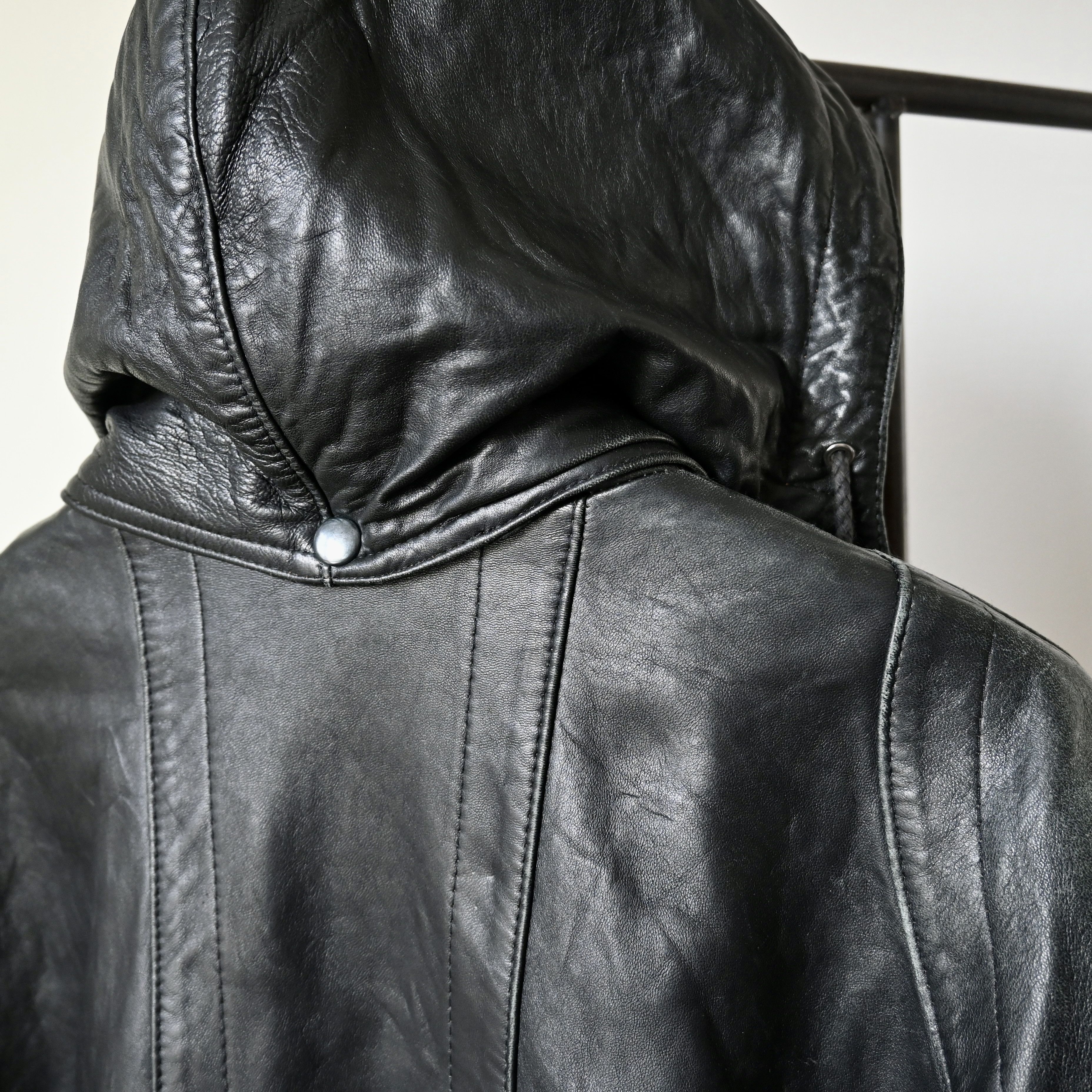 Vintage VTG 1990s VENETTI lamb leather parka, made in Australia Size US L / EU 52-54 / 3 - 5 Thumbnail
