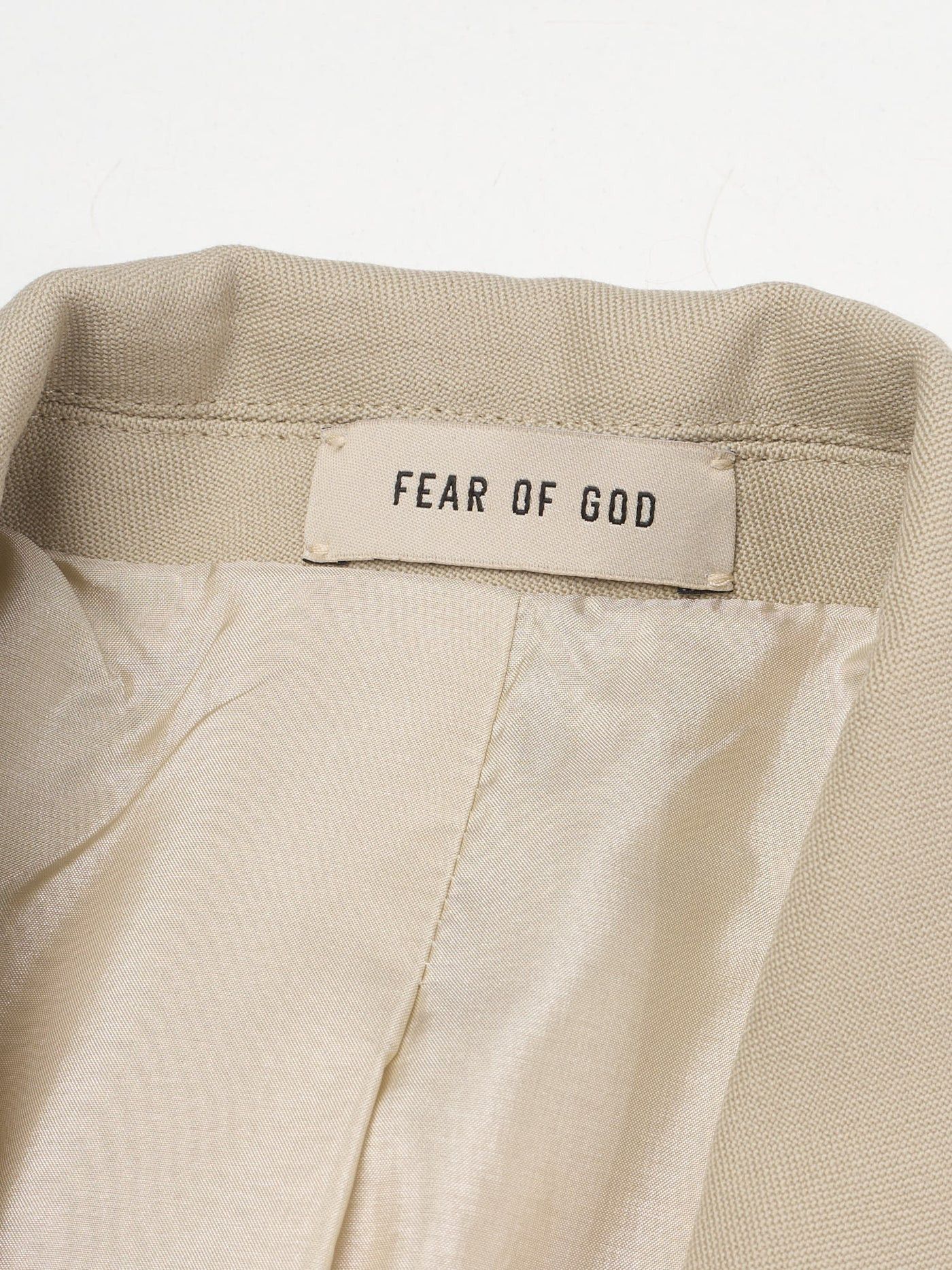 Fear of God FEAR OF GOD Eternal Beige Wool Double Breasted Jacket Size 40R - 4 Thumbnail