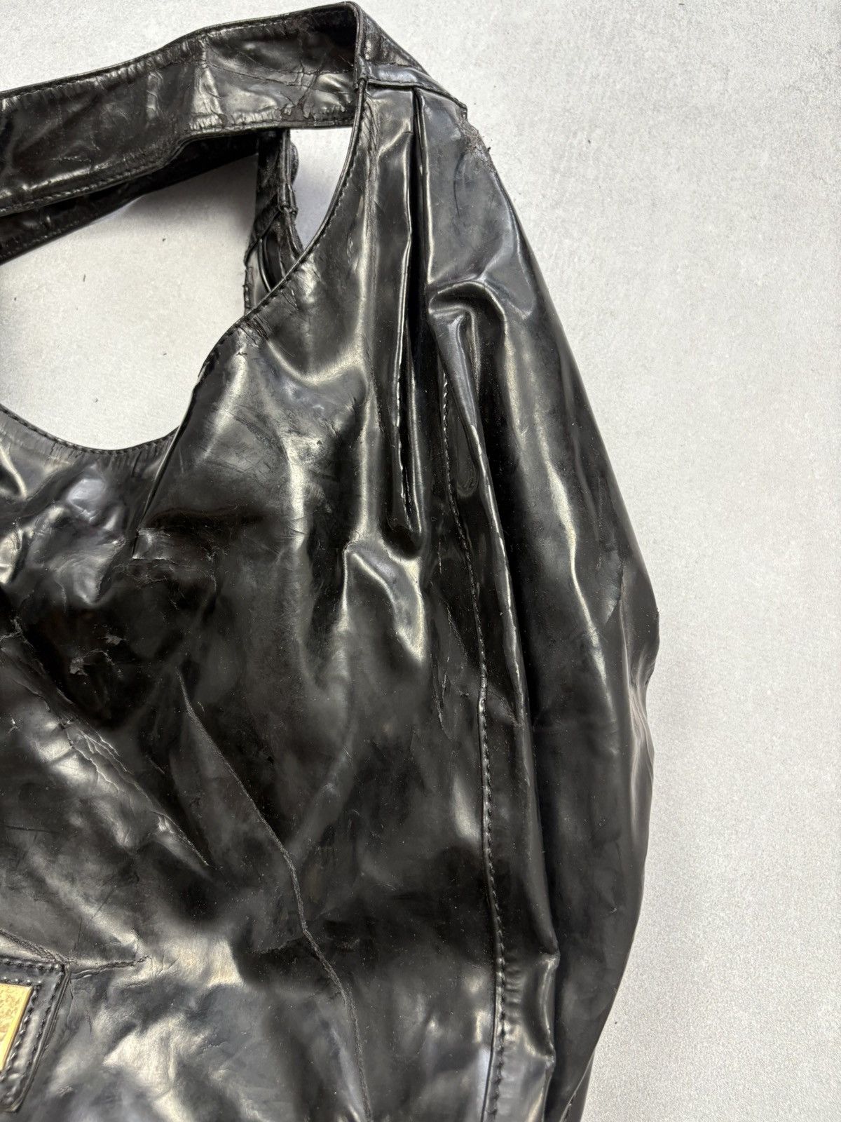 Valentino Valentino Garavani Black Patent Tote Shoulder Bow Bag Size ONE SIZE - 2 Thumbnail