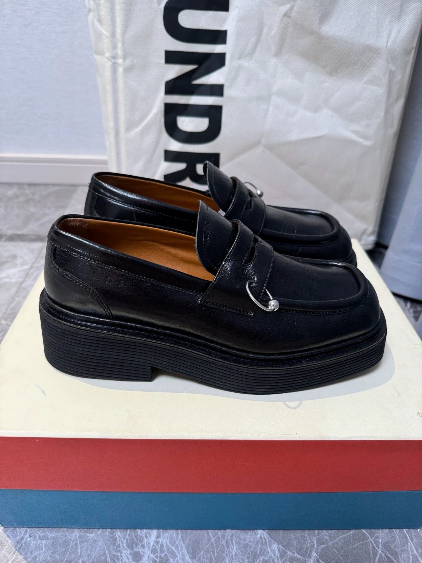 Marni Marni Moccasin Platform Loafer Women's 37 Black Size US 6.5 / IT 36.5 - 4 Thumbnail