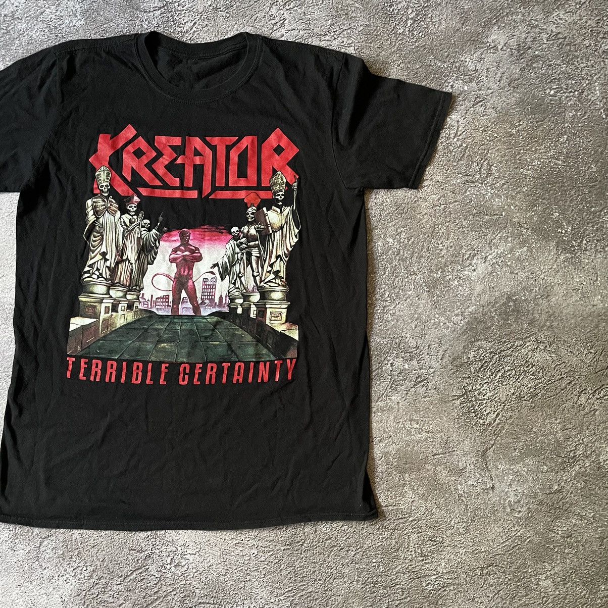 Vintage Vintage Kreator Band Tee Graphic Goth Punk Aesthetic Slim M Size US M / EU 48-50 / 2 - 2 Thumbnail