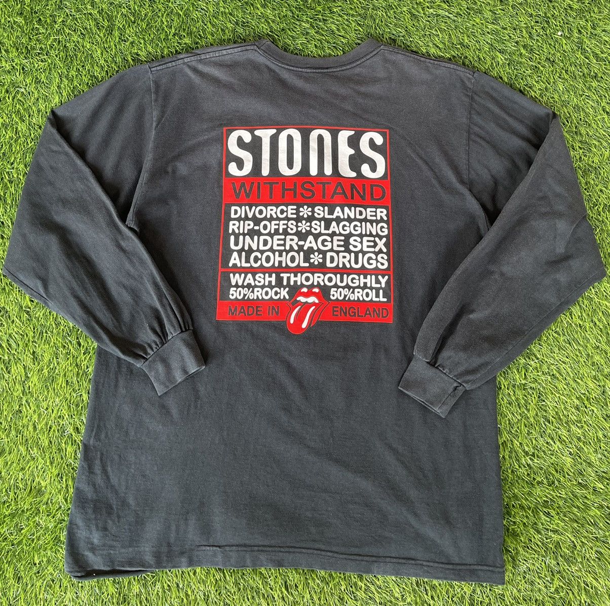The Rolling Stones Vintage’90s🔥The Rolling Stones🔥Stones Withstand Longsleeve Size US L / EU 52-54 / 3 - 16 Thumbnail