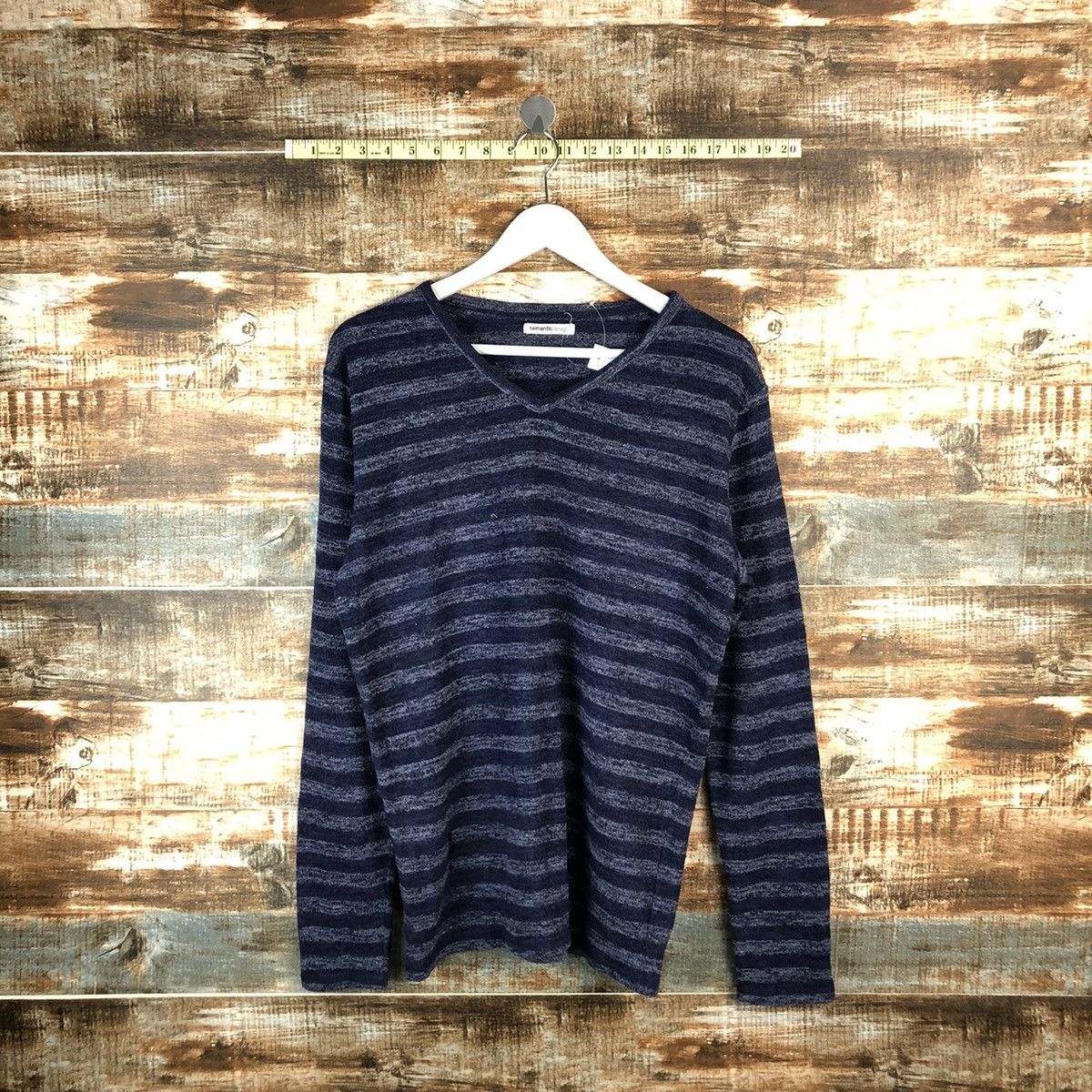 semanticdesign Semantic Design Stripes Blue long sleeve #A1370 Size US L / EU 52-54 / 3 - 1 Thumbnail