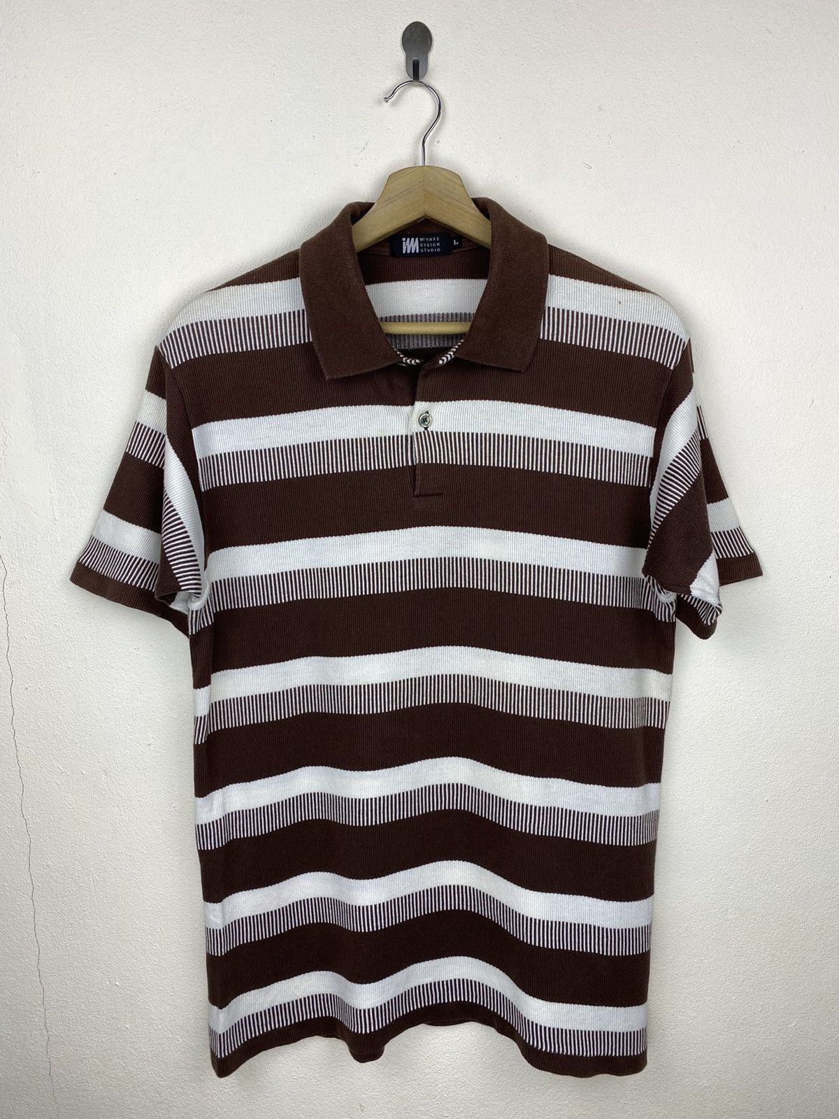Issey Miyake × Vintage 🔥RARE🔥 Vintage Issey Miyake Stripes “Piano Design” Polos Size US M / EU 48-50 / 2 - 1 Thumbnail