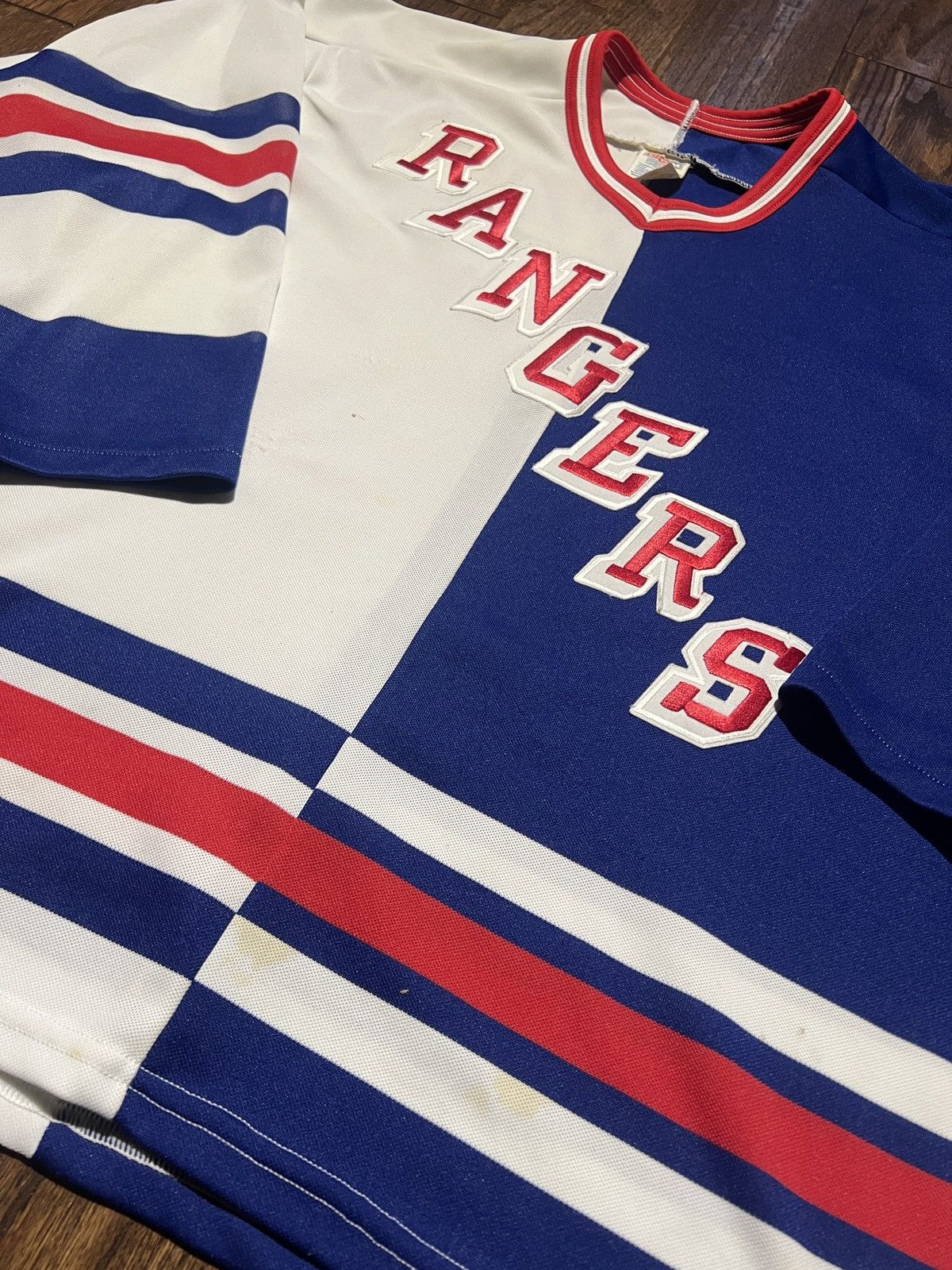 Ccm × NHL × Vintage vintage split gretzky new york rangers jersey Size US L / EU 52-54 / 3 - 3 Thumbnail