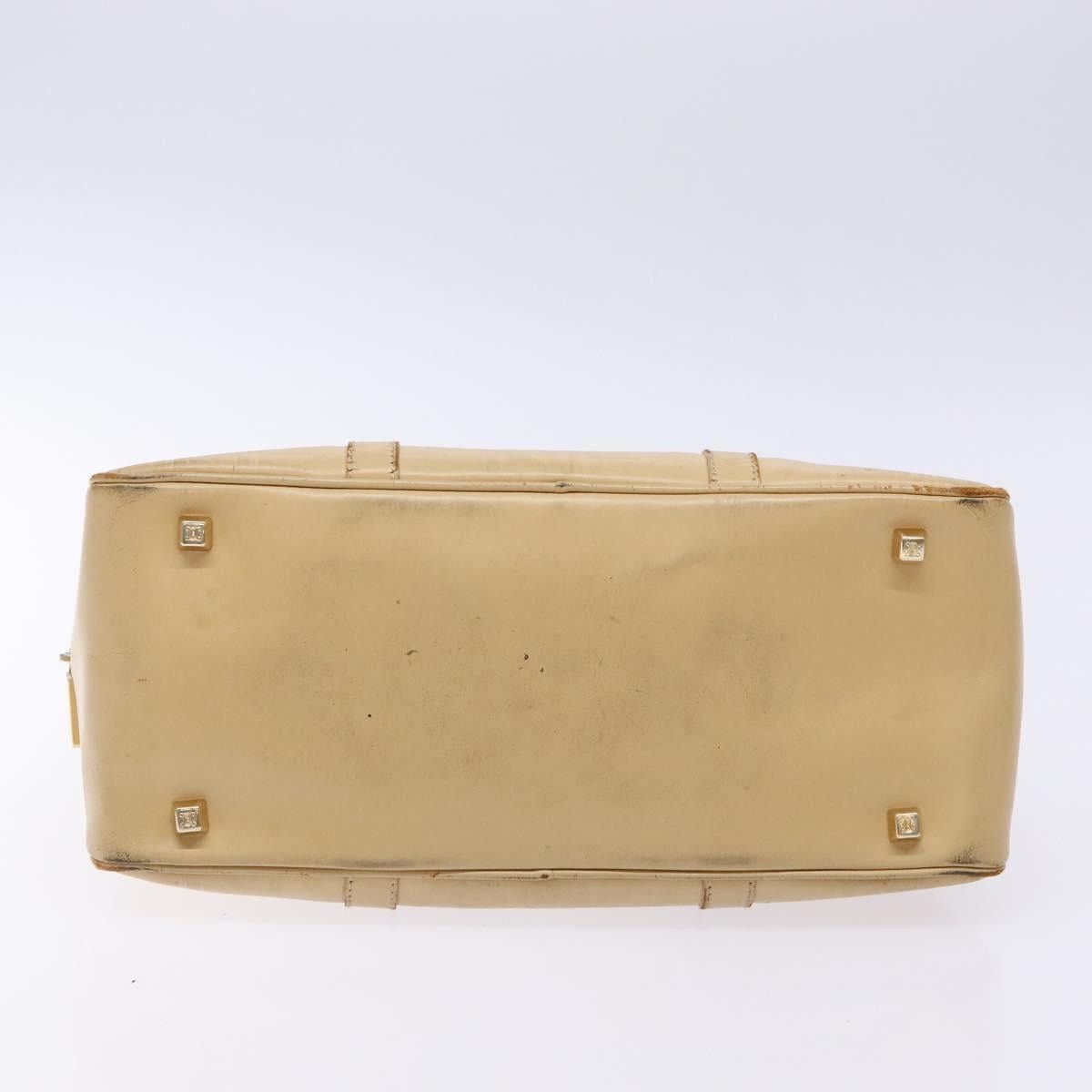 Celine CELINE Hand Bag Leather Beige Gold Size ONE SIZE - 9 Thumbnail