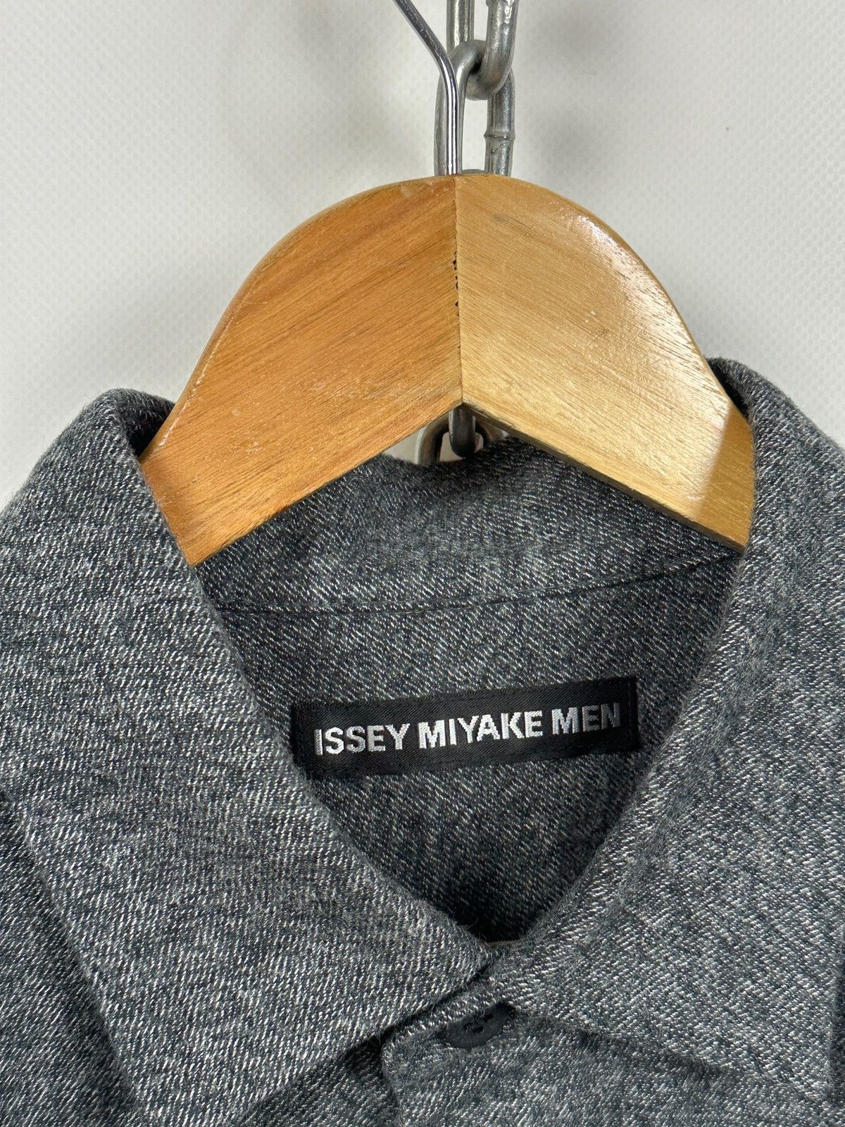 Issey Miyake Issey Miyake Men Black/Gray Long Sleeve Button Up Shirt Size US XL / EU 56 / 4 - 20 Thumbnail