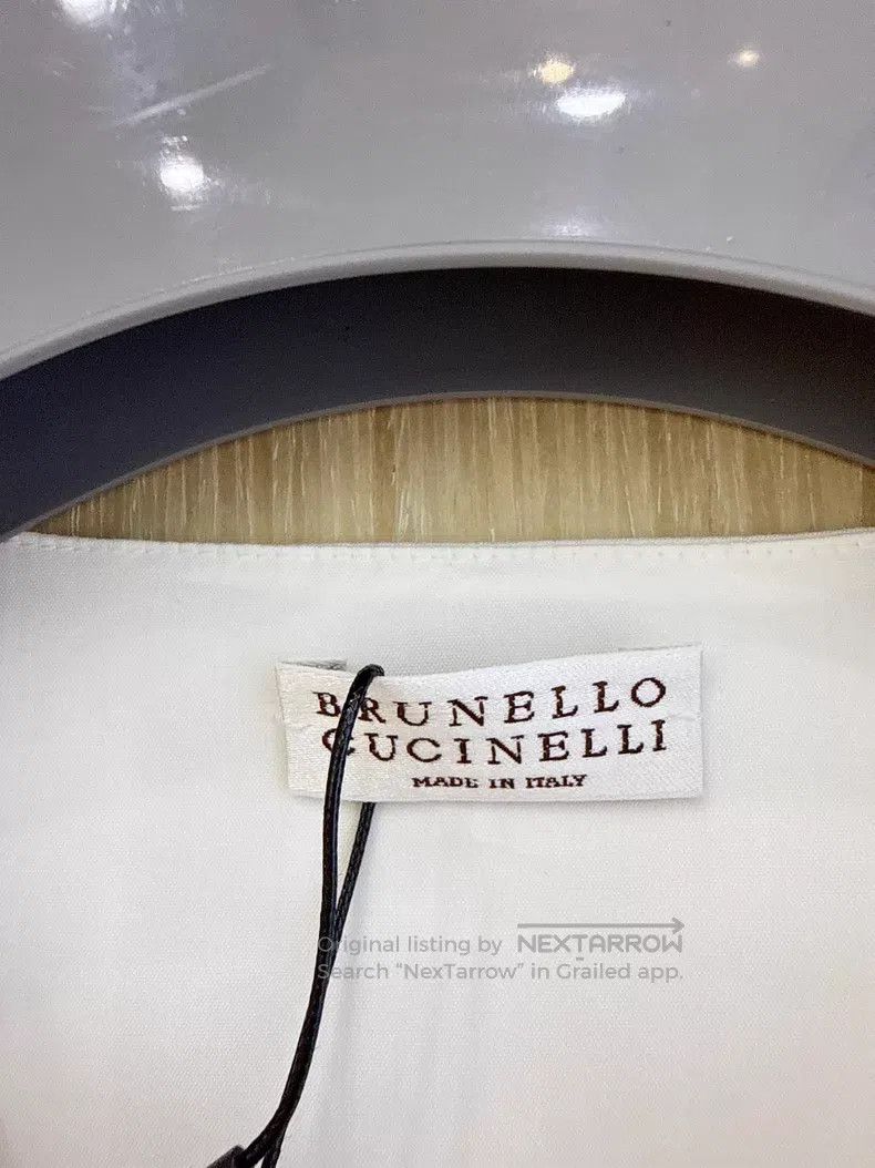 Brunello Cucinelli Brunello Cucinelli Fixed pearl printed white shirt, specia Size XS / US 0-2 / IT 36-38 - 5 Thumbnail