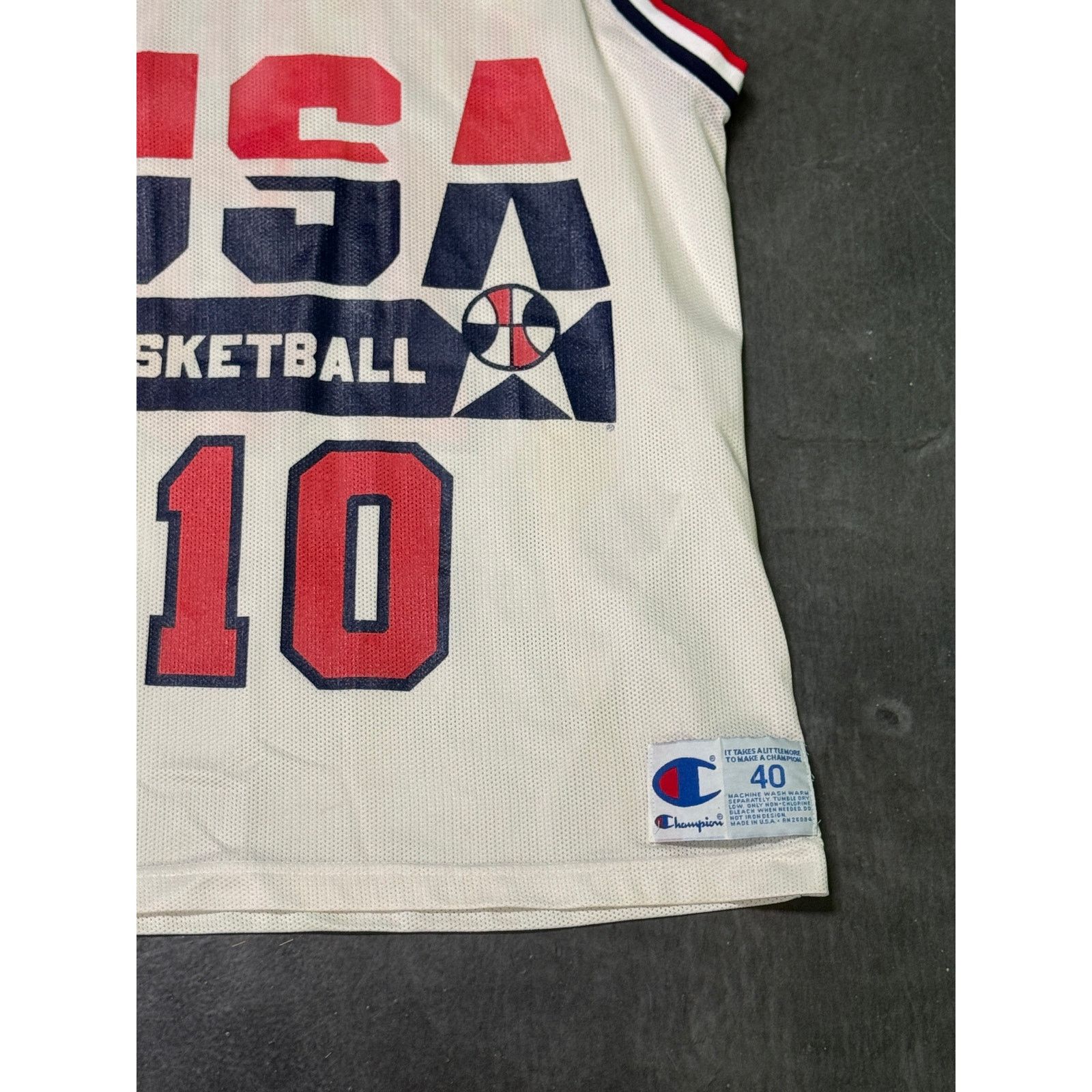 Champion USA Drexler #10 jersey Size US M / EU 48-50 / 2 - 4 Thumbnail