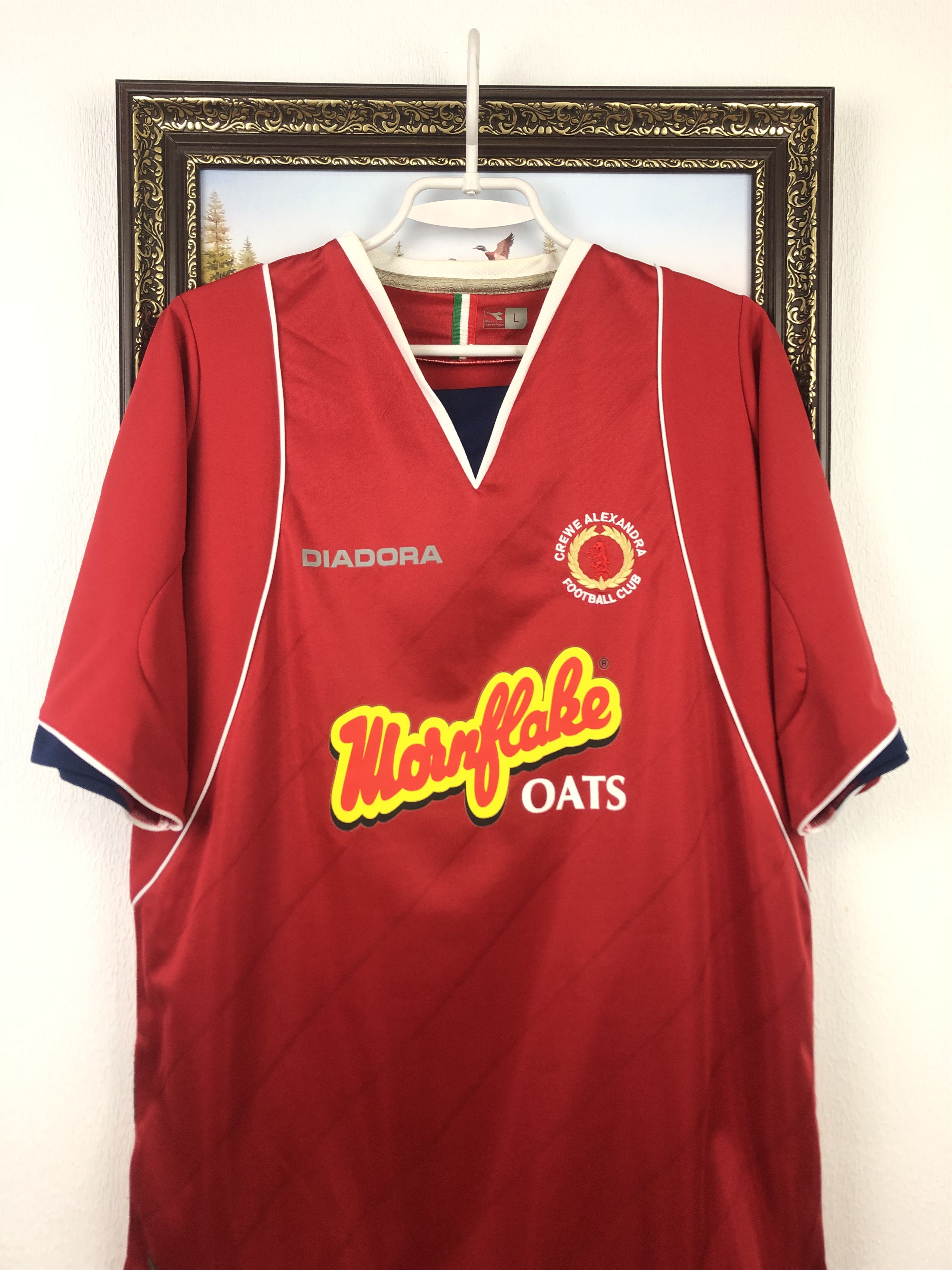 Vintage Crewe Alexandra football shirt 2007 Soccer Jersey Trikot Size US L / EU 52-54 / 3 - 2 Thumbnail