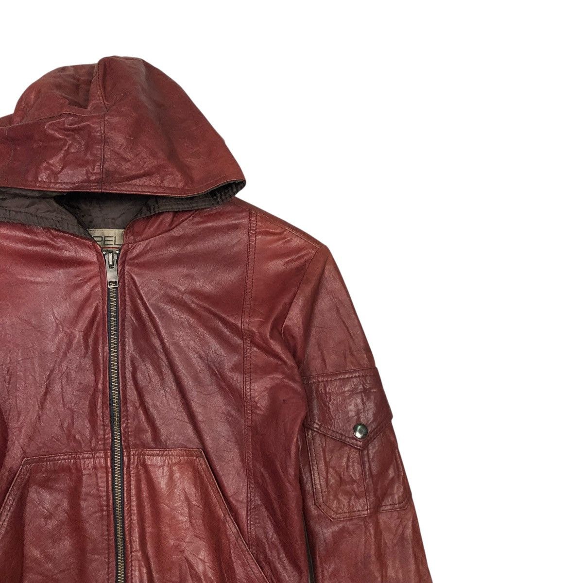 Pelle Pelle 🔥CROPPED BIKER LEATHER JACKET PELLE STUDIO Size US S / EU 44-46 / 1 - 8 Thumbnail