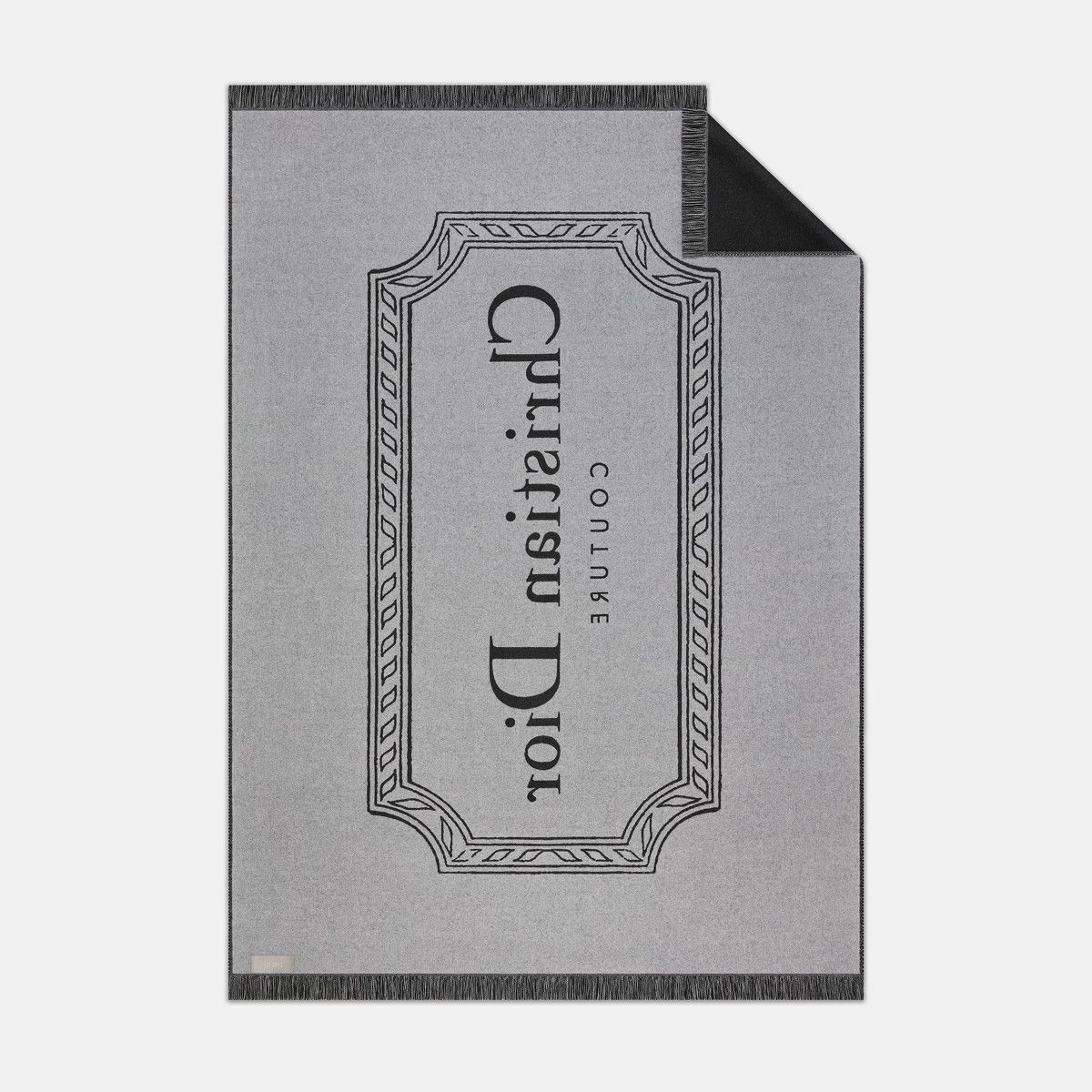 Dior o1bcso1str1224 Size:OS Couture Blanket in Anthracite Grey Size ONE SIZE - 3 Thumbnail