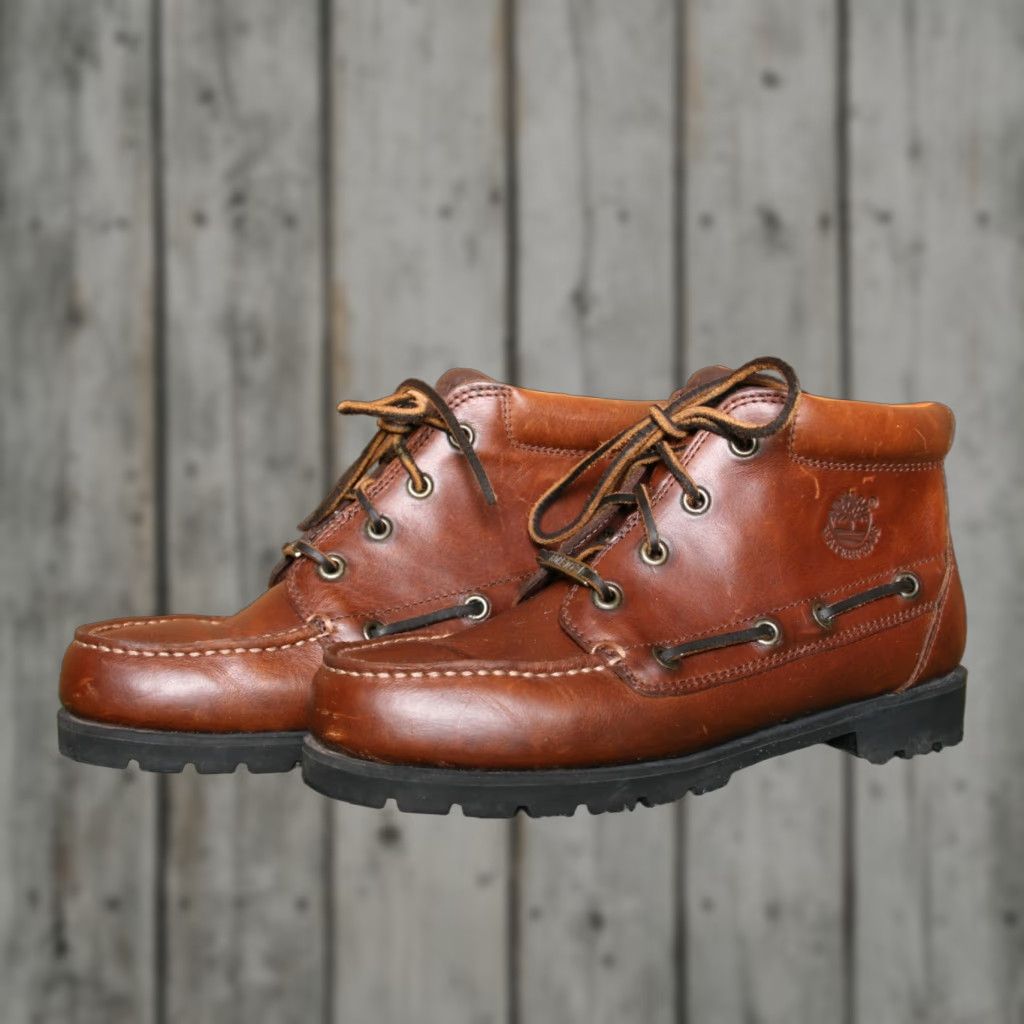 Timberland Vintage Timberland Brown Leather Gore-Tex Ankle Boots Women's 8.5 M (Fit 8 N) Boot Size US 8 / IT 38 - 1 Thumbnail