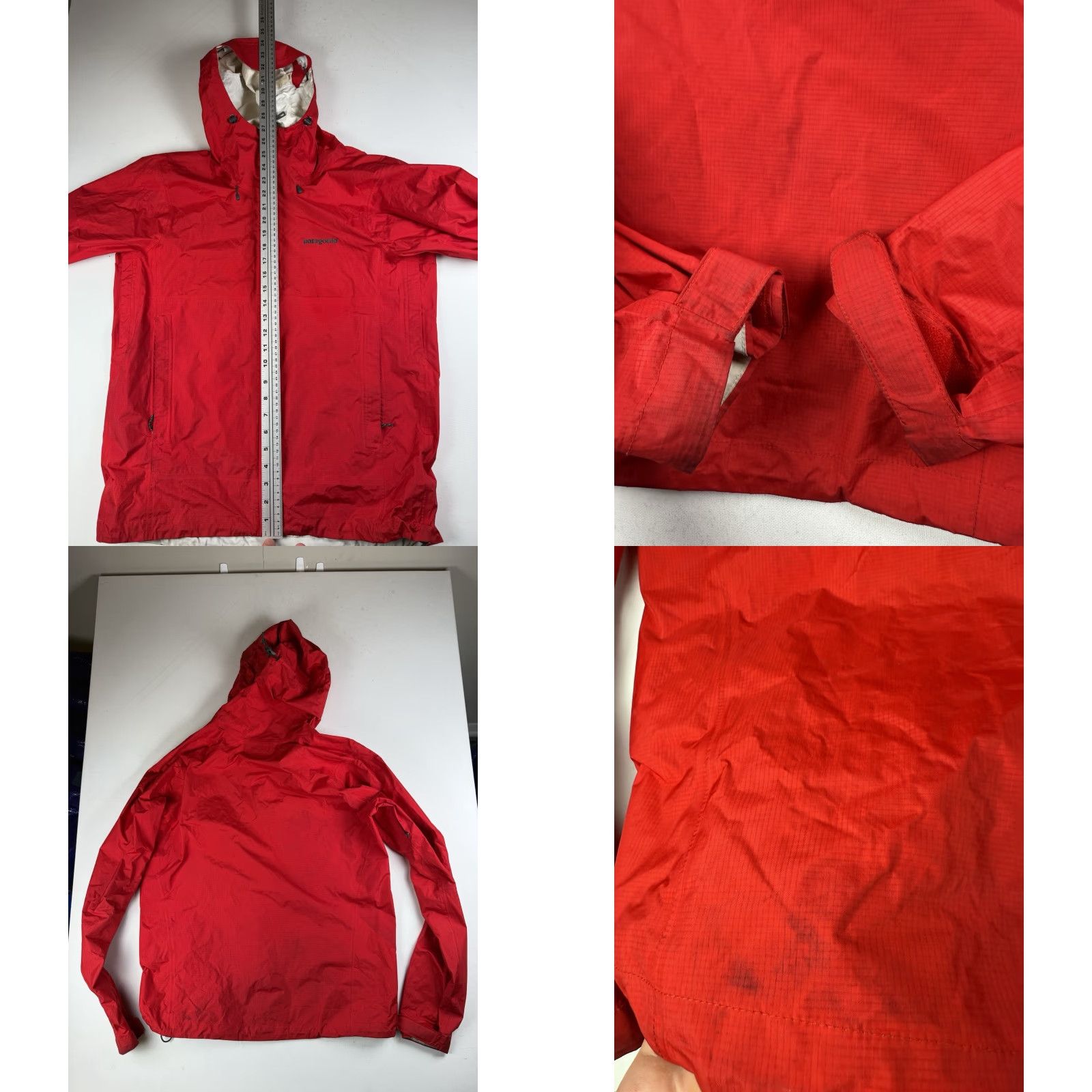 Patagonia VINTAGE Patagonia Jacket Mens Regular S Red Zip Hooded Lightweight All Seasons Pockets Rain Coat Size US S / EU 44-46 / 1 - 9 Thumbnail