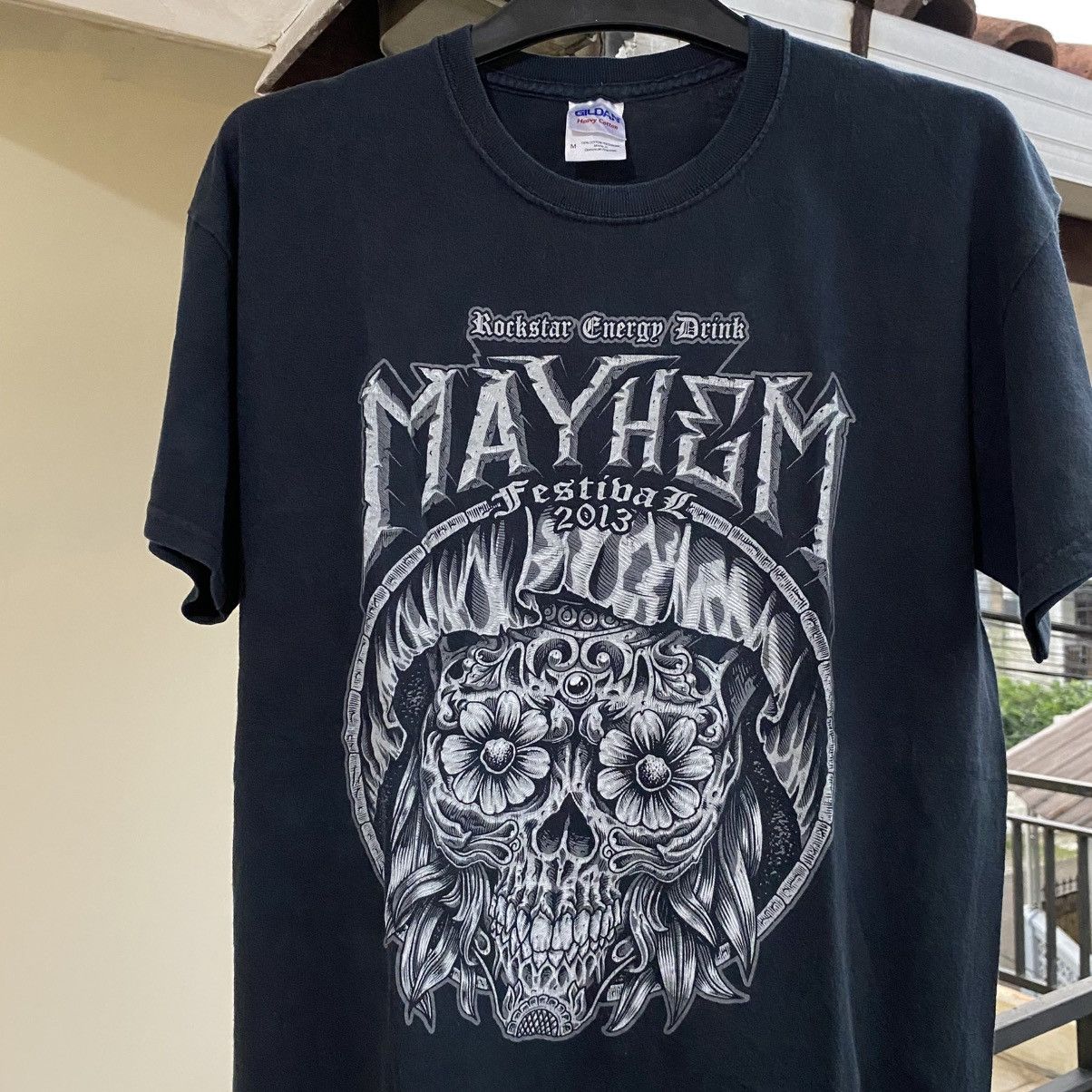 Band Tees Mayhem Festival Tee 2013 metalheads anthrax kiss Size US M / EU 48-50 / 2 - 2 Thumbnail